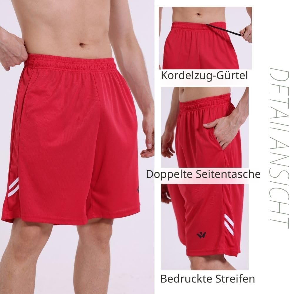 Thumbnail 4 de fovdtaa Herren-Sportshorts mit Taschen und elastischem Bund – schnell trocknend, 4-Wege-Stretch