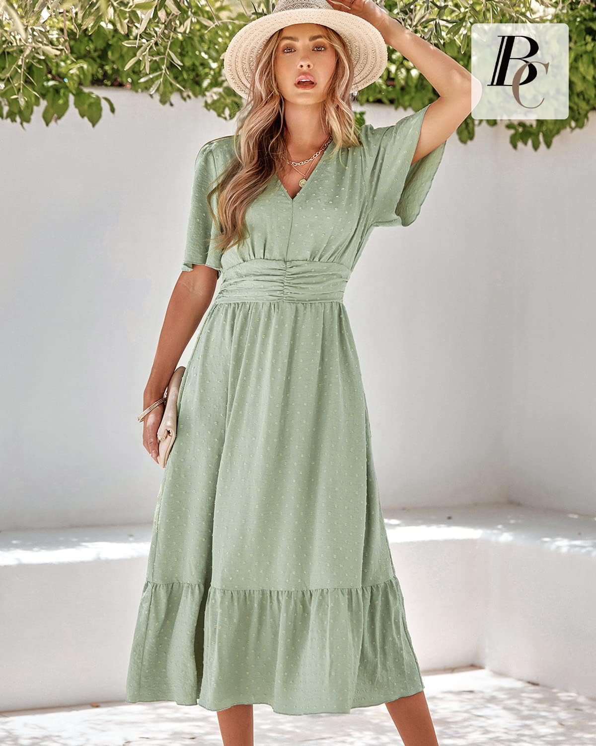 Thumbnail 3 de BebreezChic Sommerkleid Damen Lang Boho Elegant