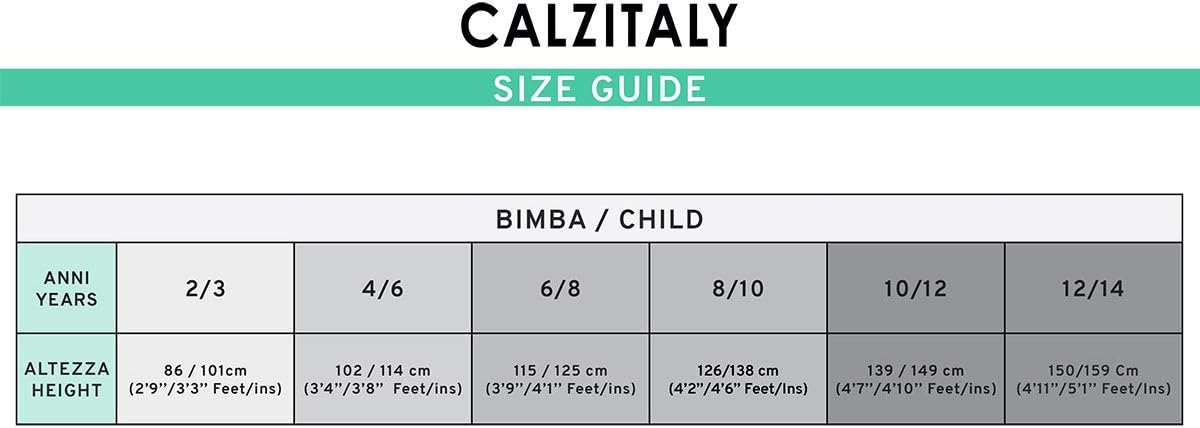 Detalle de CALZITALY PACK 1/2 Collant Bambina Fantasia Floreale 40 DEN – Made in Italy