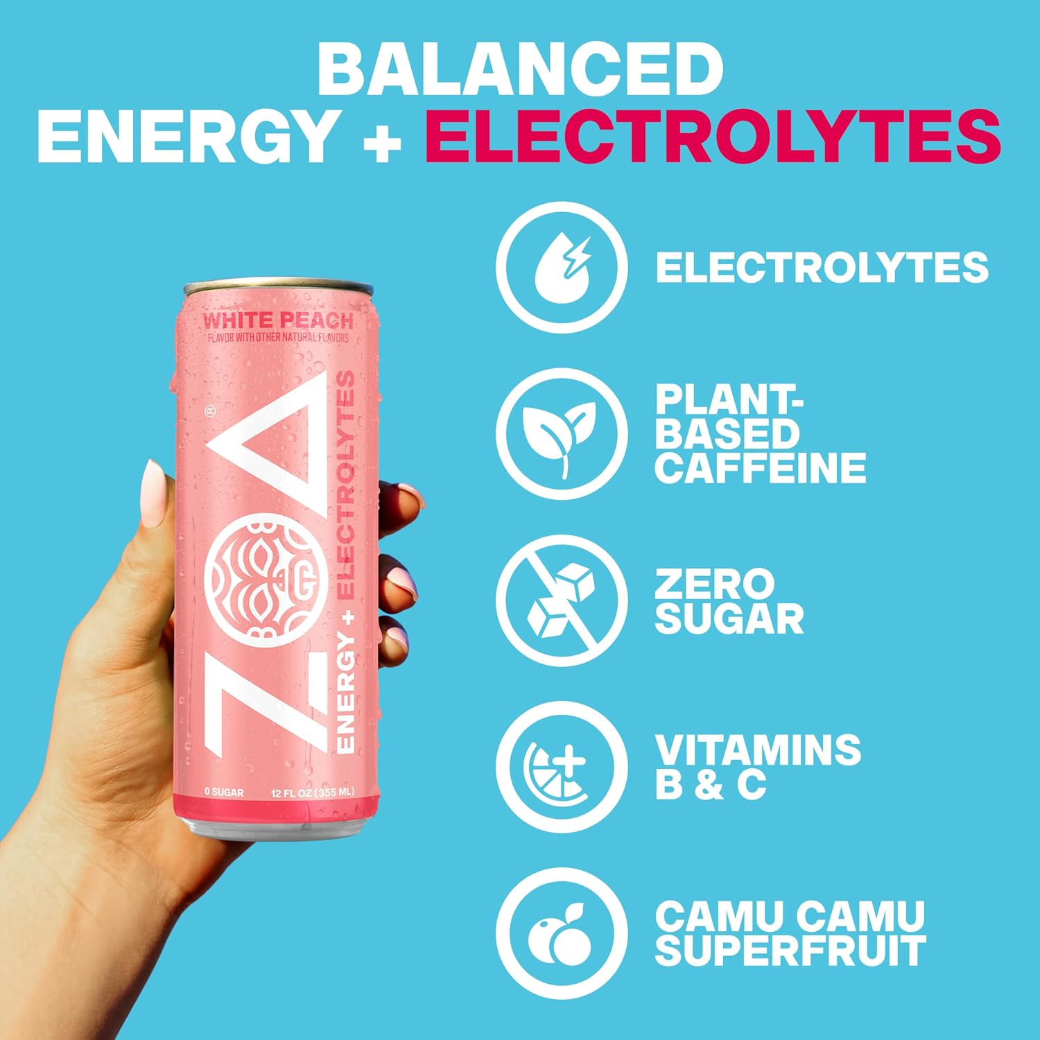 Thumbnail 5 de ZOA Energy Drink 12-Pack