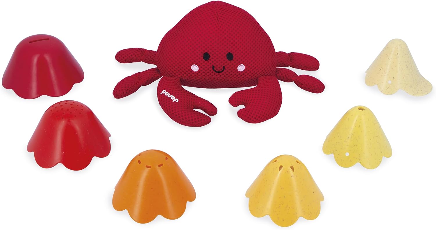 Detalle 1 de Janod Hermit Crab Bathtime Toy 6 cups