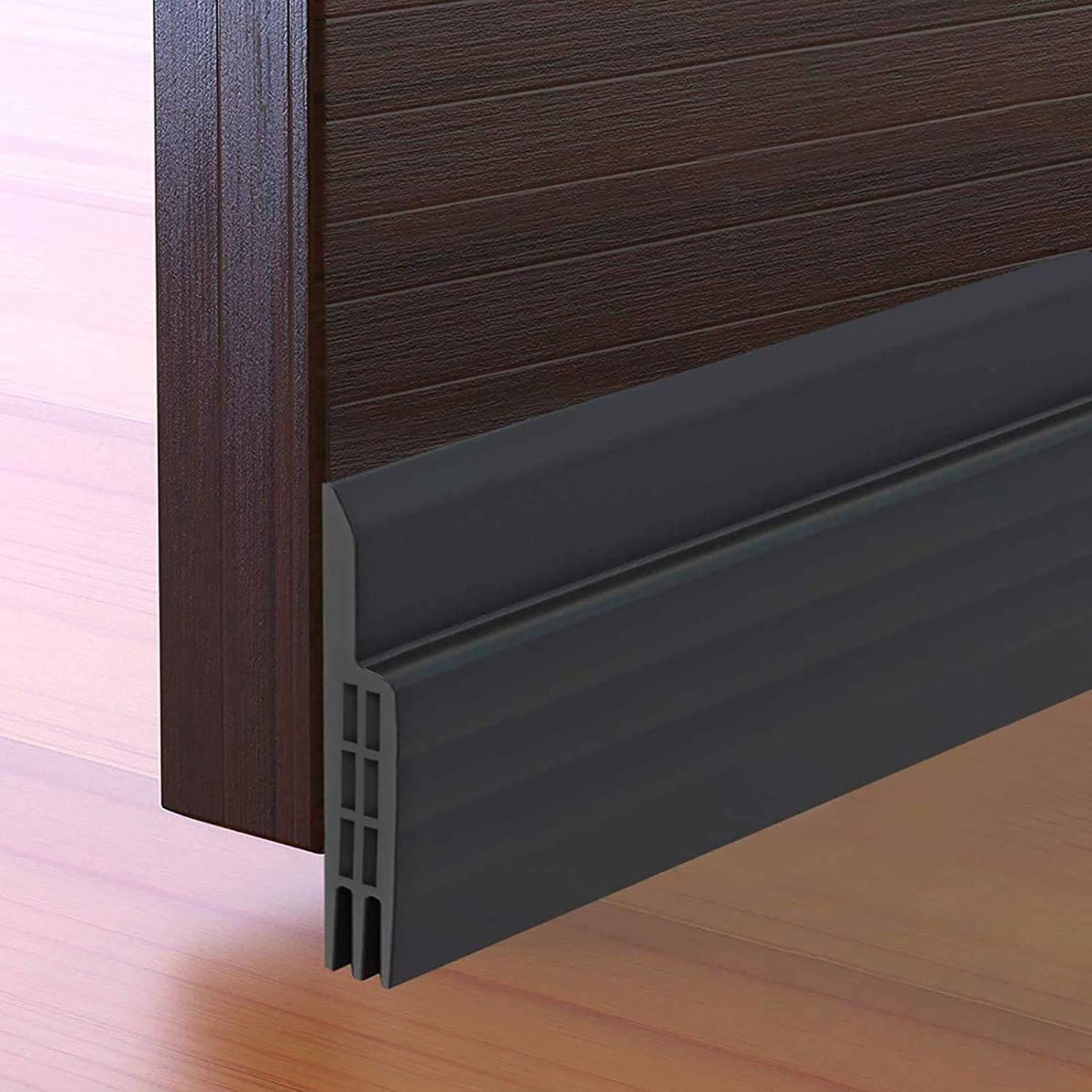 Guarnizione sottoporta 100 x 5 cm Nero 🏡