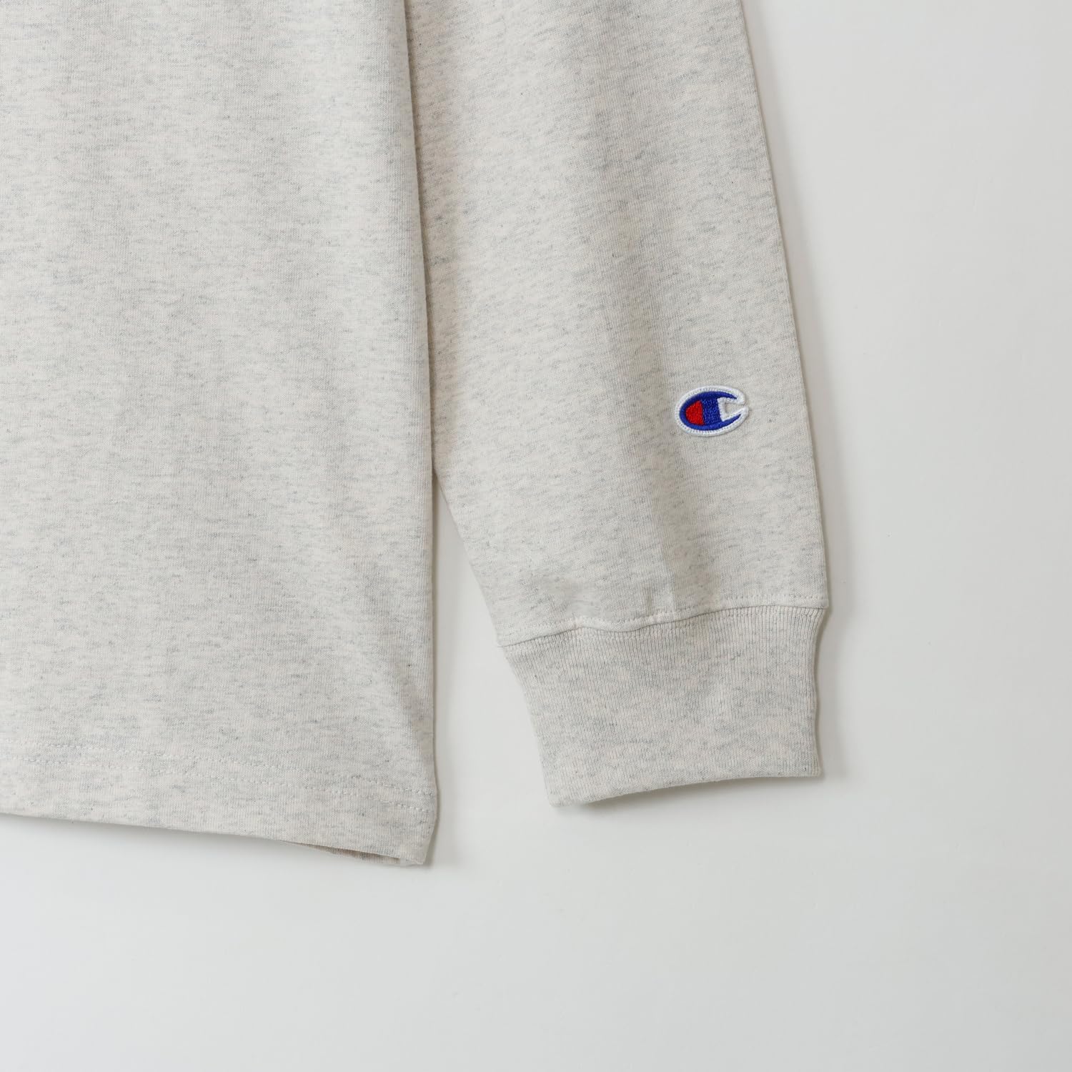 Detalle 1 de Champion C3-W401Z メンズ長袖Tシャツ 綿100%天竺・胸ポケット付き