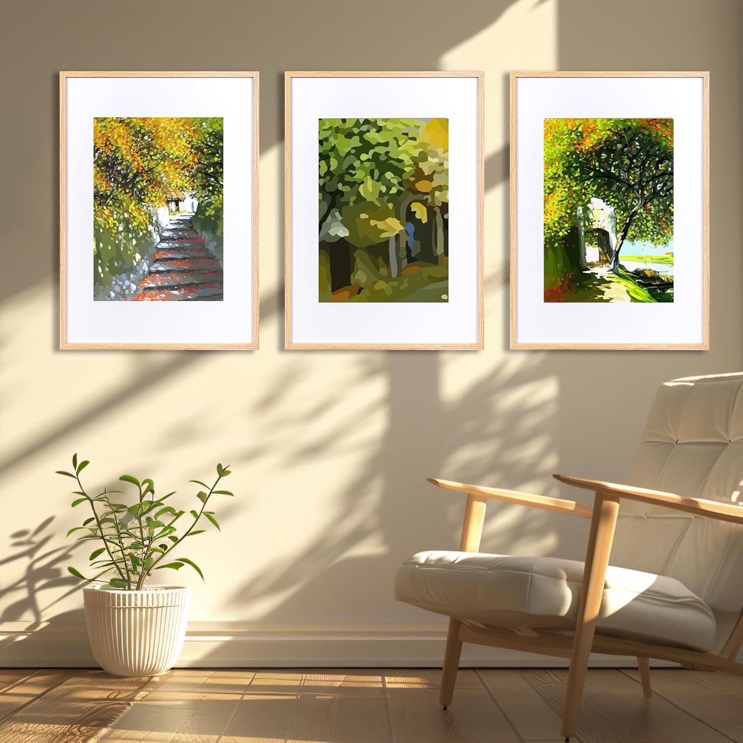 Thumbnail 2 de KAIWIN A3 Picture Frame Oak Set of 2 — Durable wooden frames for A3 or A4 displays