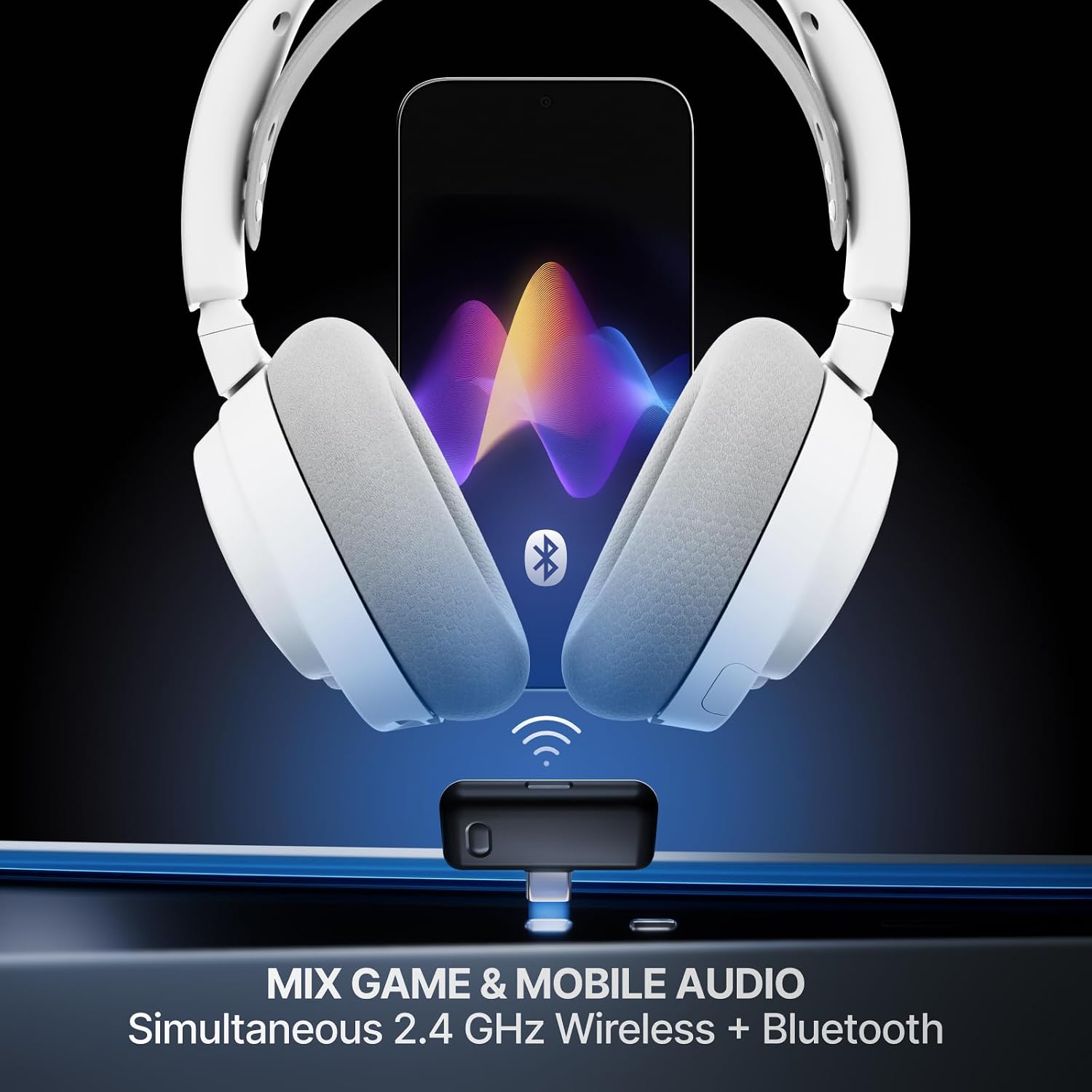 Thumbnail 3 de SteelSeries Arctis Nova 7 Wireless Gen 2 Wireless Gaming Headset (White)