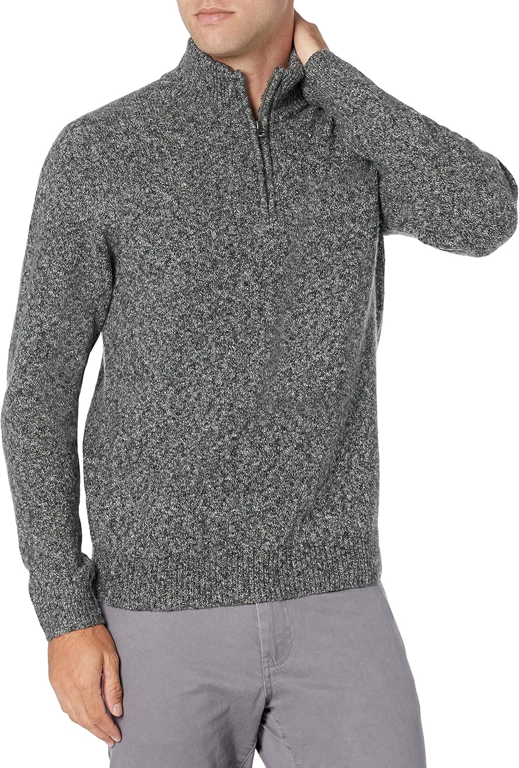 Thumbnail 1 de Amazon Essentials Herren Soft-Touch-Pullover mit Viertelreißverschluss und langen Ärmeln