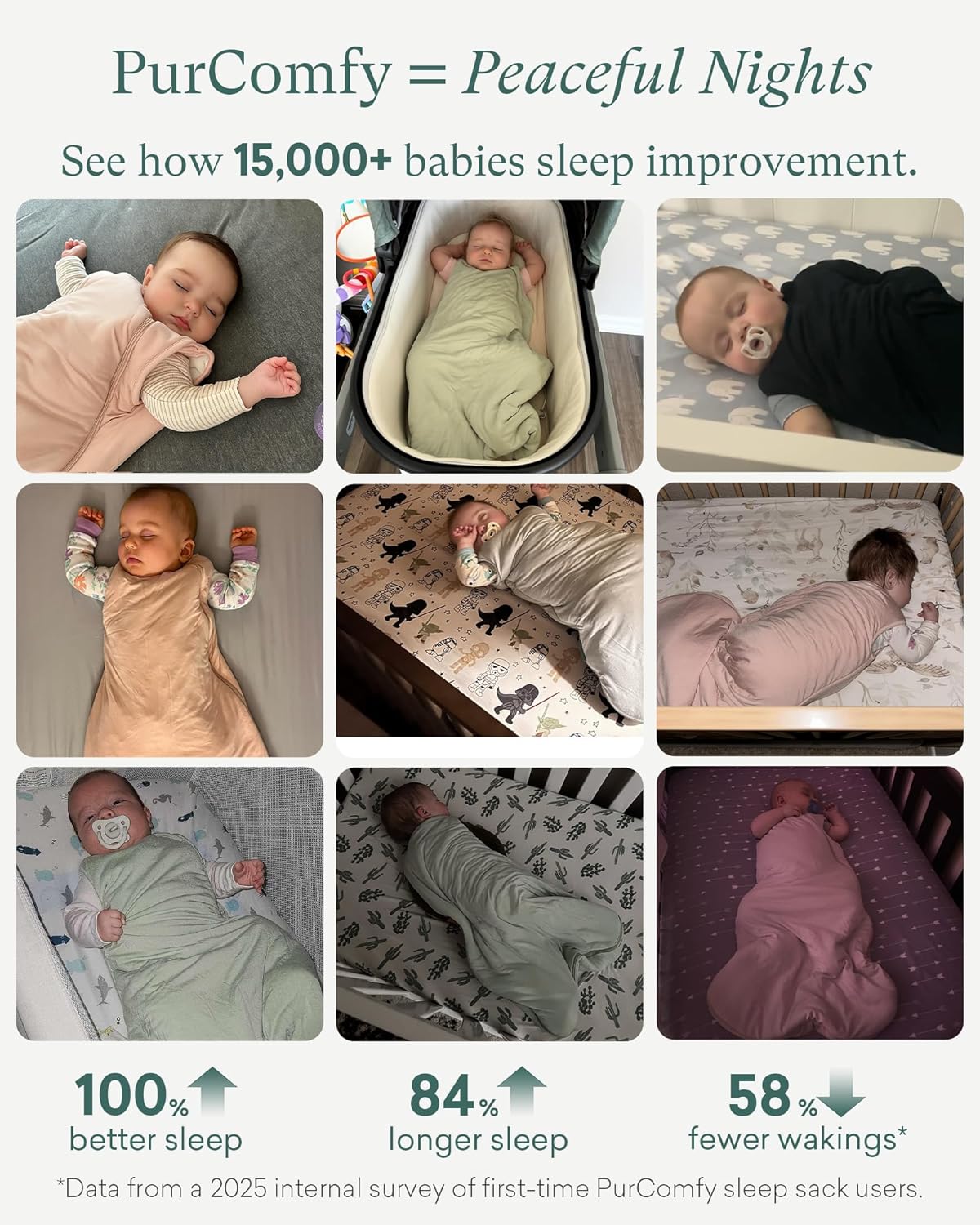Thumbnail 2 de PurComfy Supersoft Sleep Sack 1.0 TOG (Bamboo Viscose) Baby Wearable Blanket