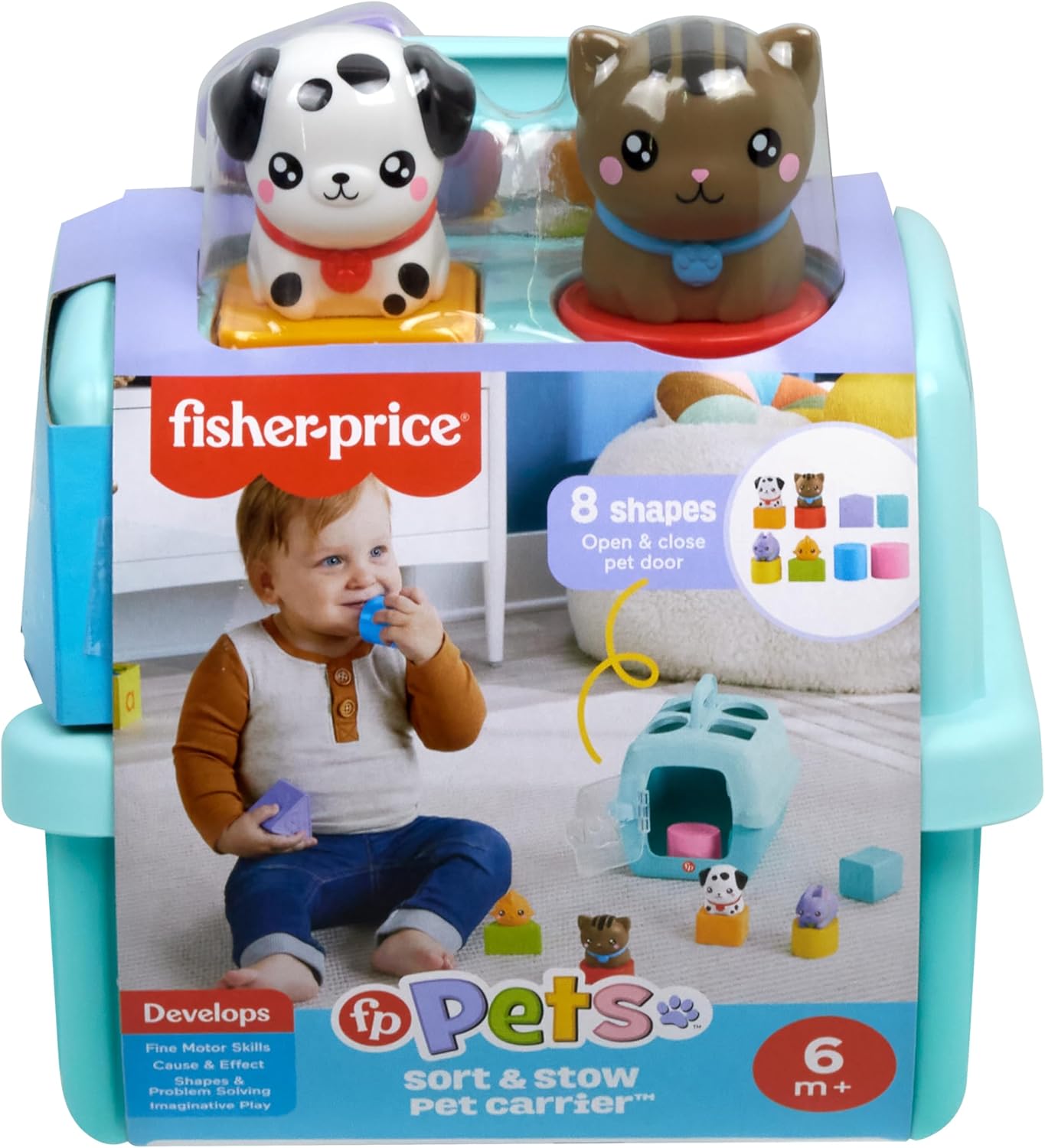 Thumbnail 5 de Fisher-Price HTW93 Jouet de motricité Fine Trieur Caisse de transport d’animaux (dès 6 mois)