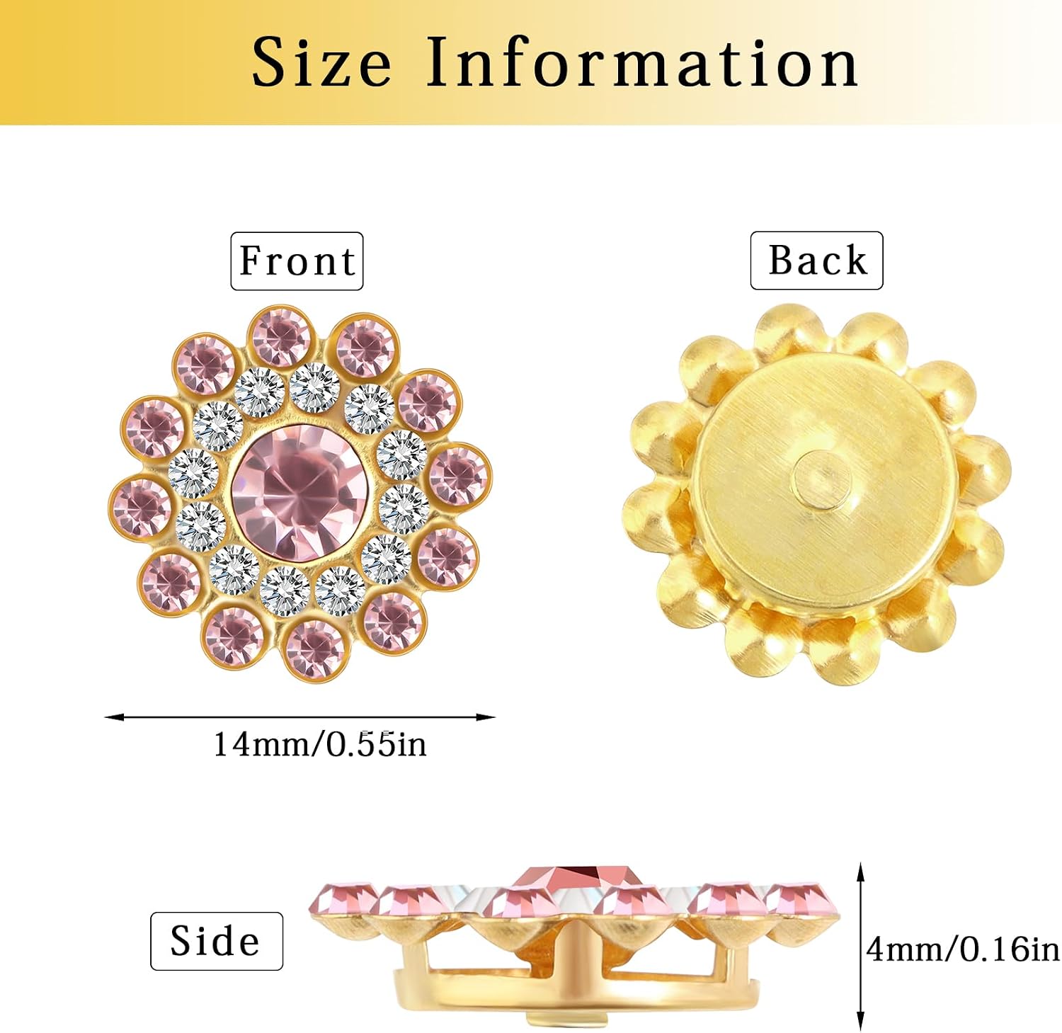 Detalle 2 de Tipart Sew-On Rhinestones, 14mm