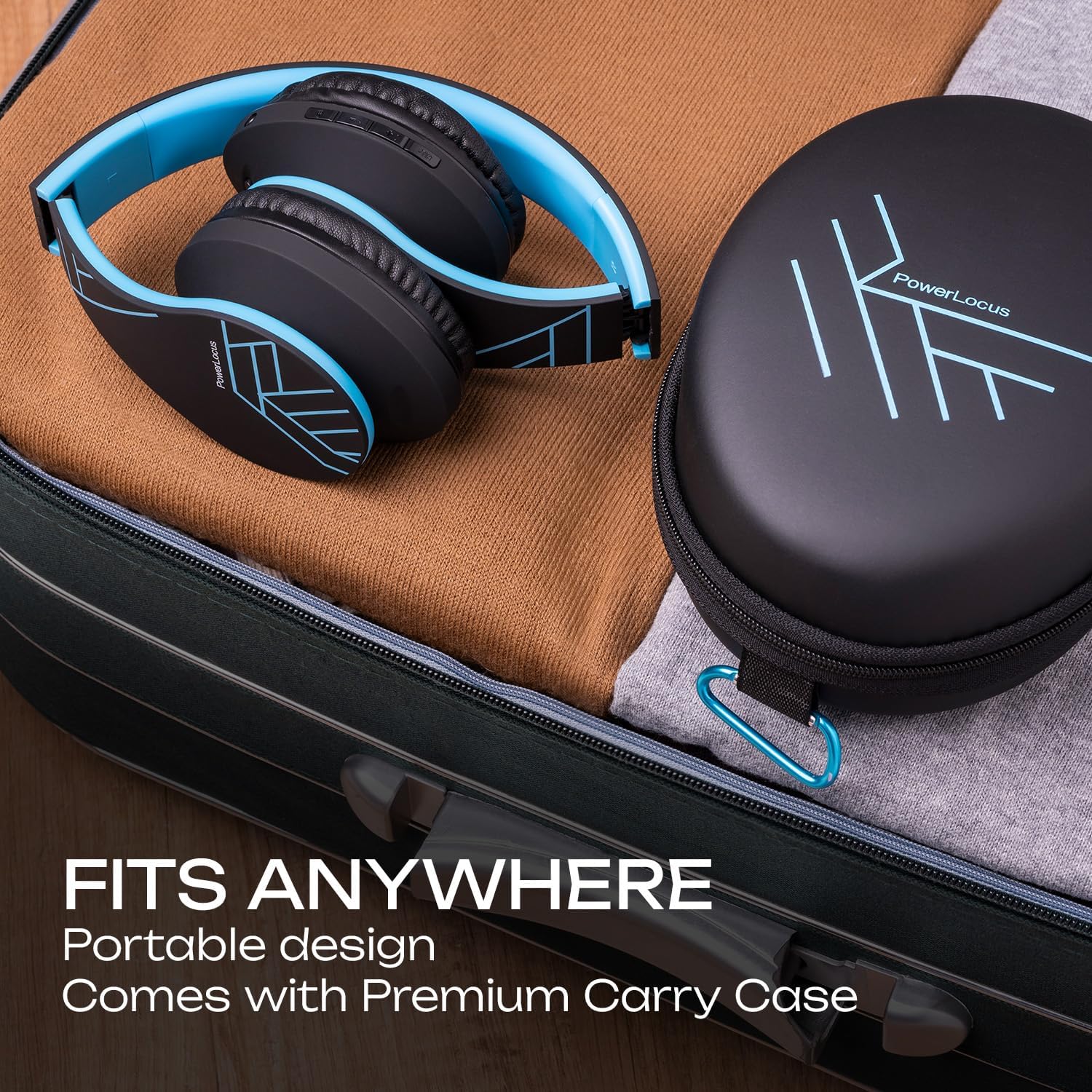 Thumbnail 6 de PowerLocus Bluetooth Over-Ear Headphones with FM Radio