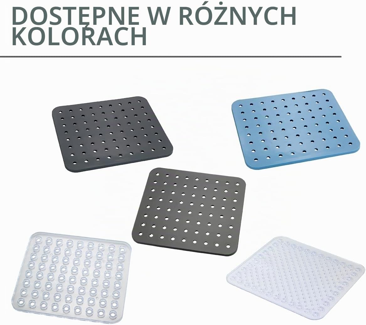 Detalle 2 de WENKO 54697100 – prostokątna mata do zlewozmywaka, szara