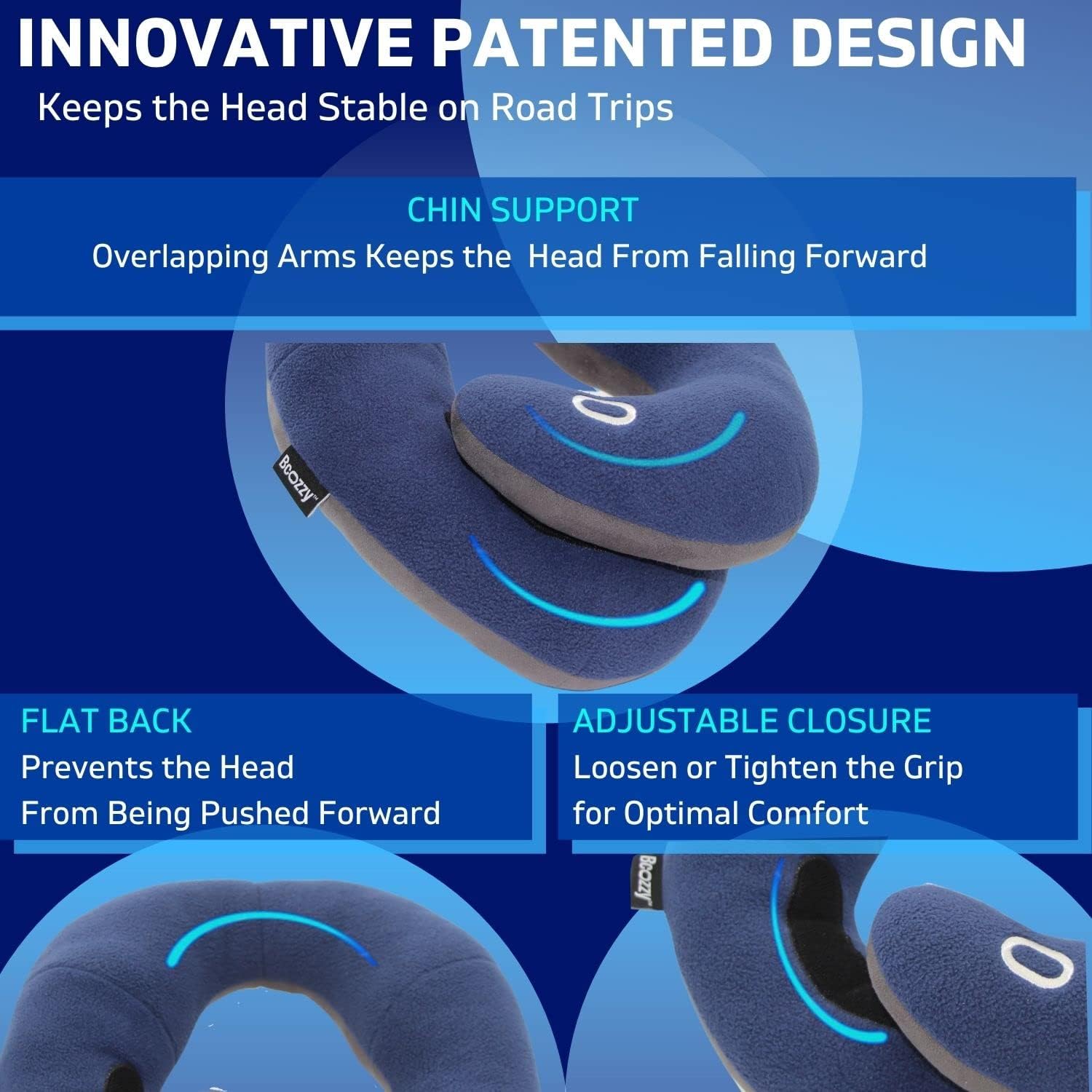 Thumbnail 3 de BCOZZY Kids chin supporting travel pillow for ages 8–12 (medium) – travel essential for car seats and flights