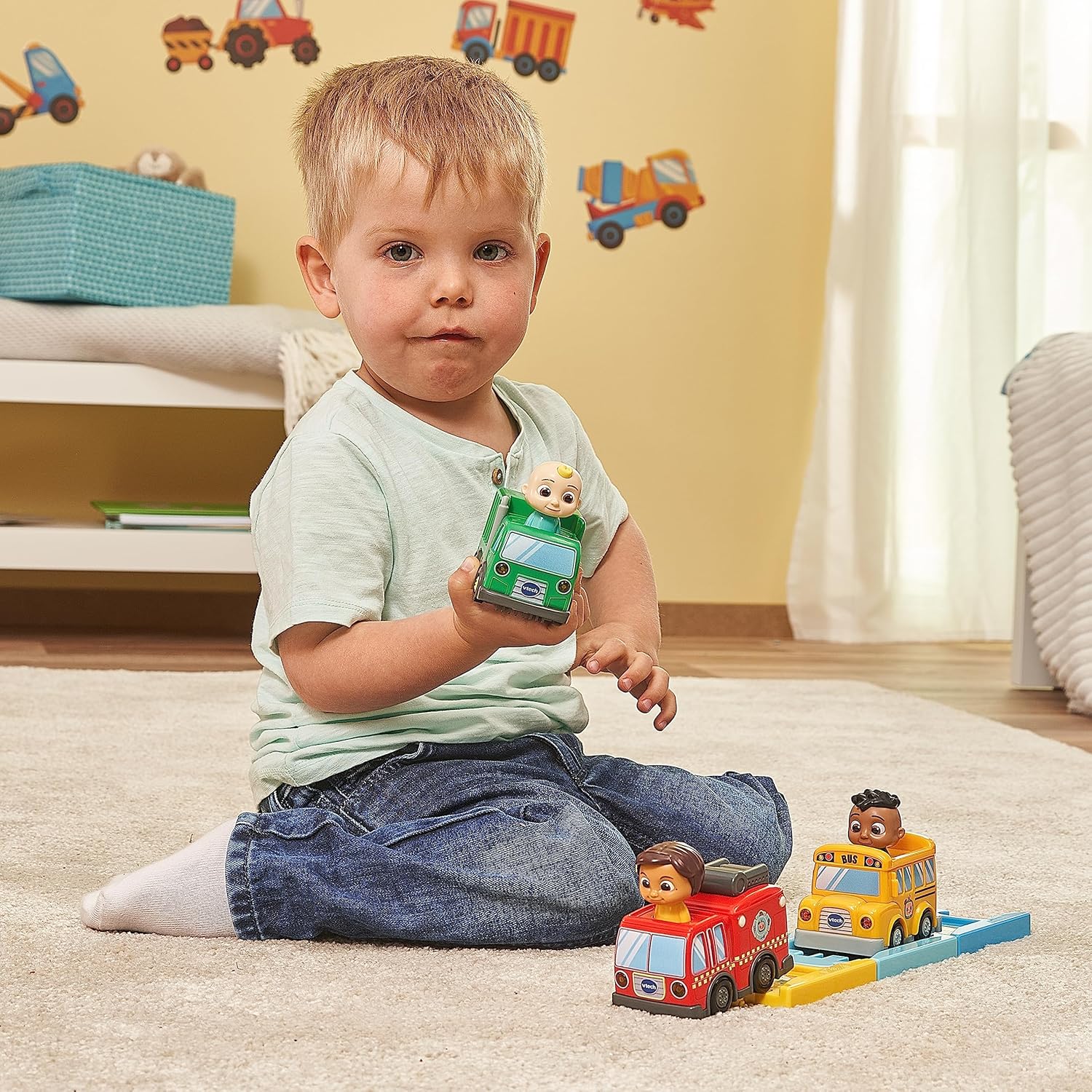 Thumbnail 6 de VTech 80-561404 TUT Baby Flitzer CoComelon: camion della spazzatura con binario