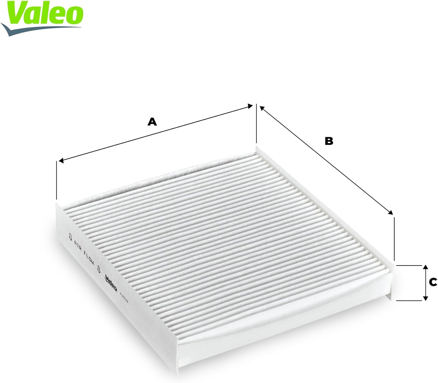 Thumbnail 1 de VALEO 698606 Filtre d’air d’habitacle Essential contre le pollen et la poussière