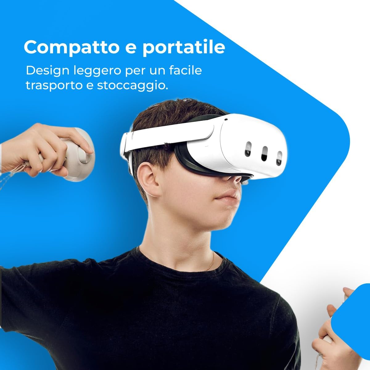 Thumbnail 6 de NK cinturino compatibile con Meta Quest 3S e Quest 3 (colore bianco) con lunghezza regolabile e imbottitura