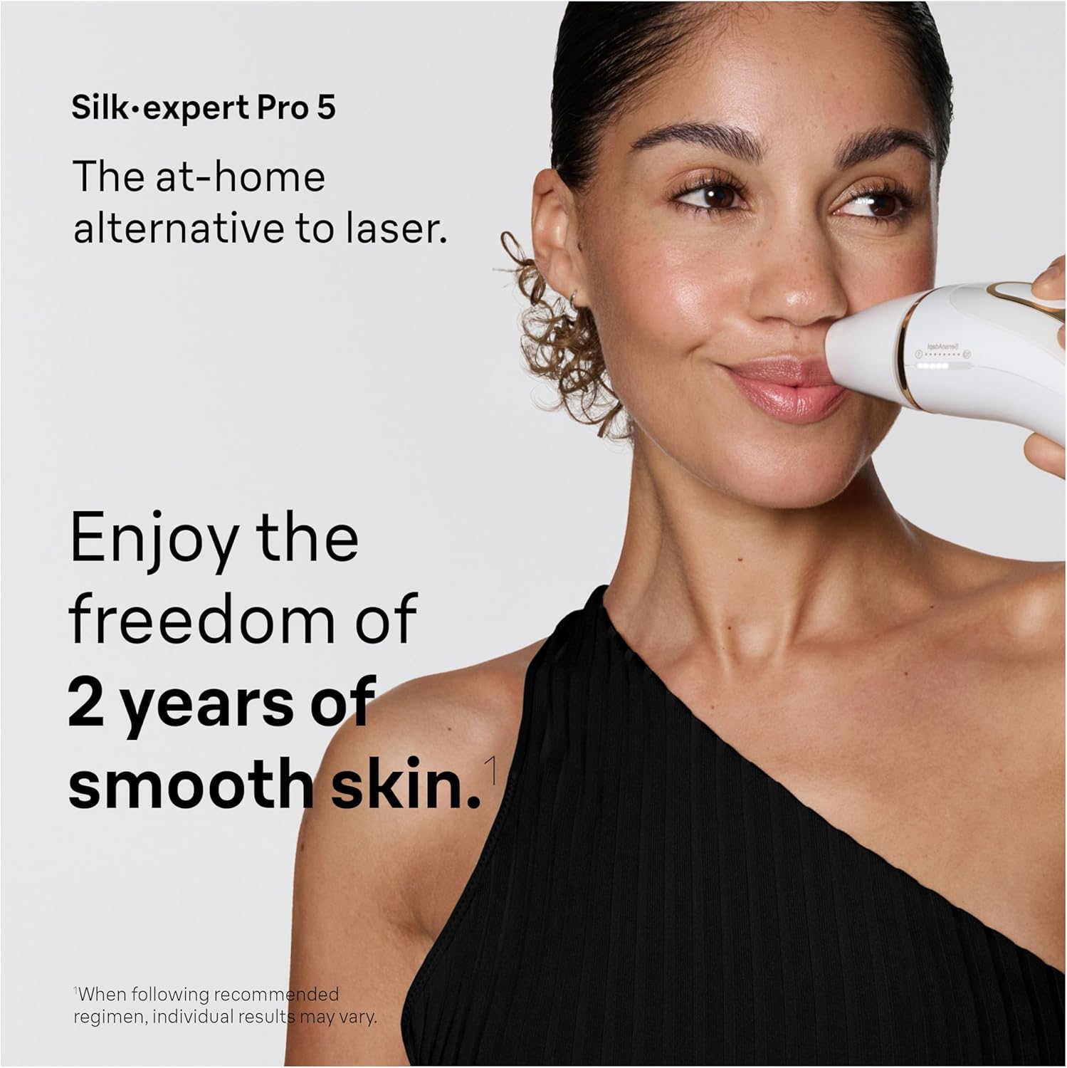 Detalle de Braun Silk Expert Pro5 IPL PL5157 long-lasting at-home laser hair removal device with Venus razor
