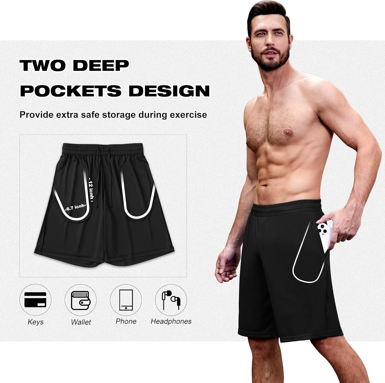 Thumbnail 4 de miijoory Gym Shorts 10-inch inseam