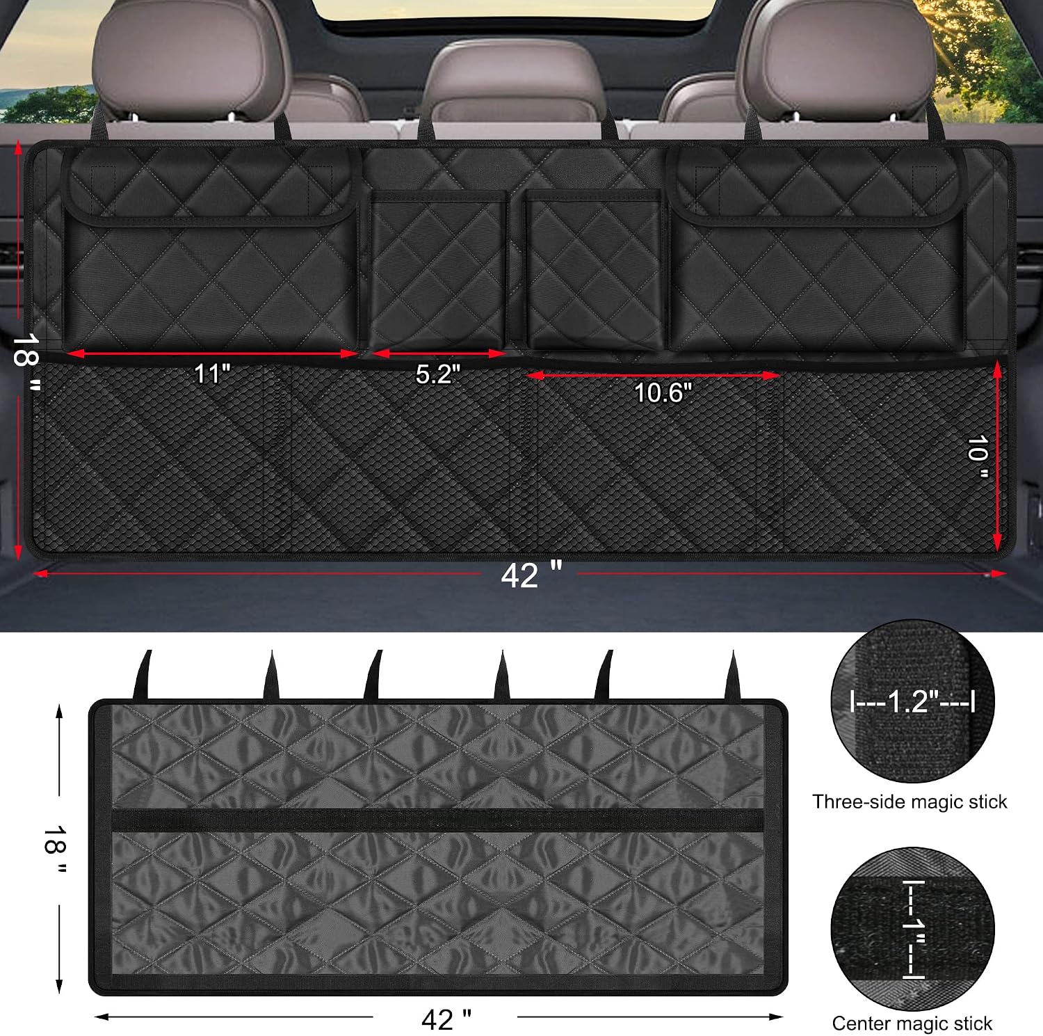 Detalle de Femuar Car Trunk Organizer 42x18