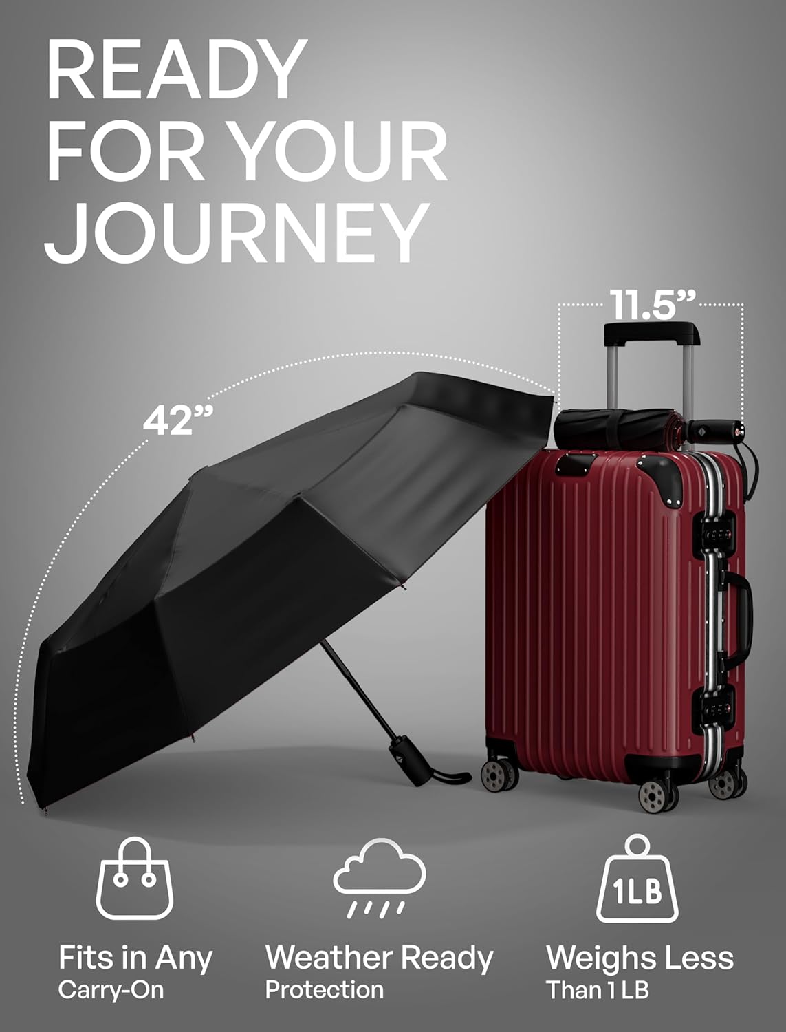 Thumbnail 4 de Repel Umbrella windproof travel umbrella with easy auto open/close for rain