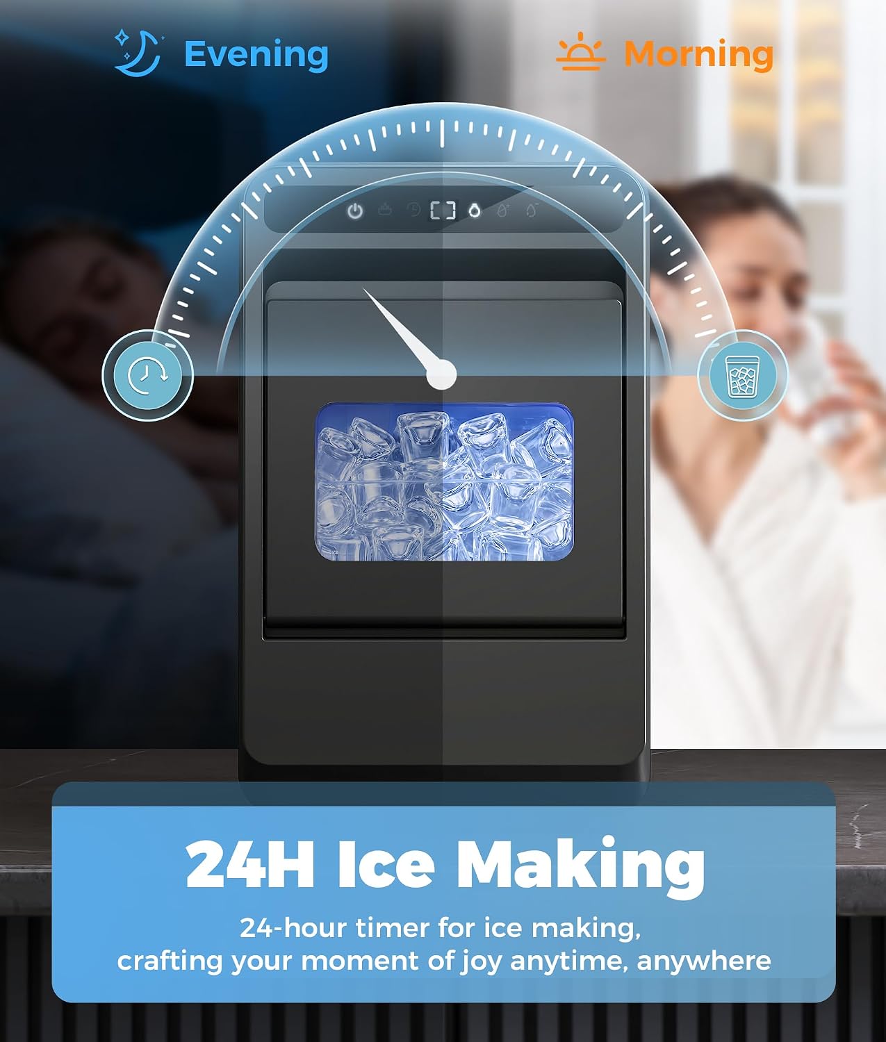 Thumbnail 4 de Oylus Ice Maker, 1.2-Inch Cubes