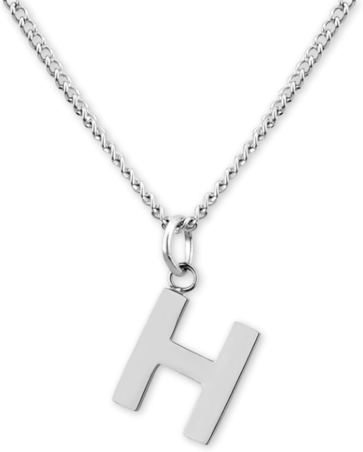 Detalle de Collana con lettere in argento GD GOOD.designs EST. 2015 Catena regolabile 42–47 cm, ciondolo A–Z
