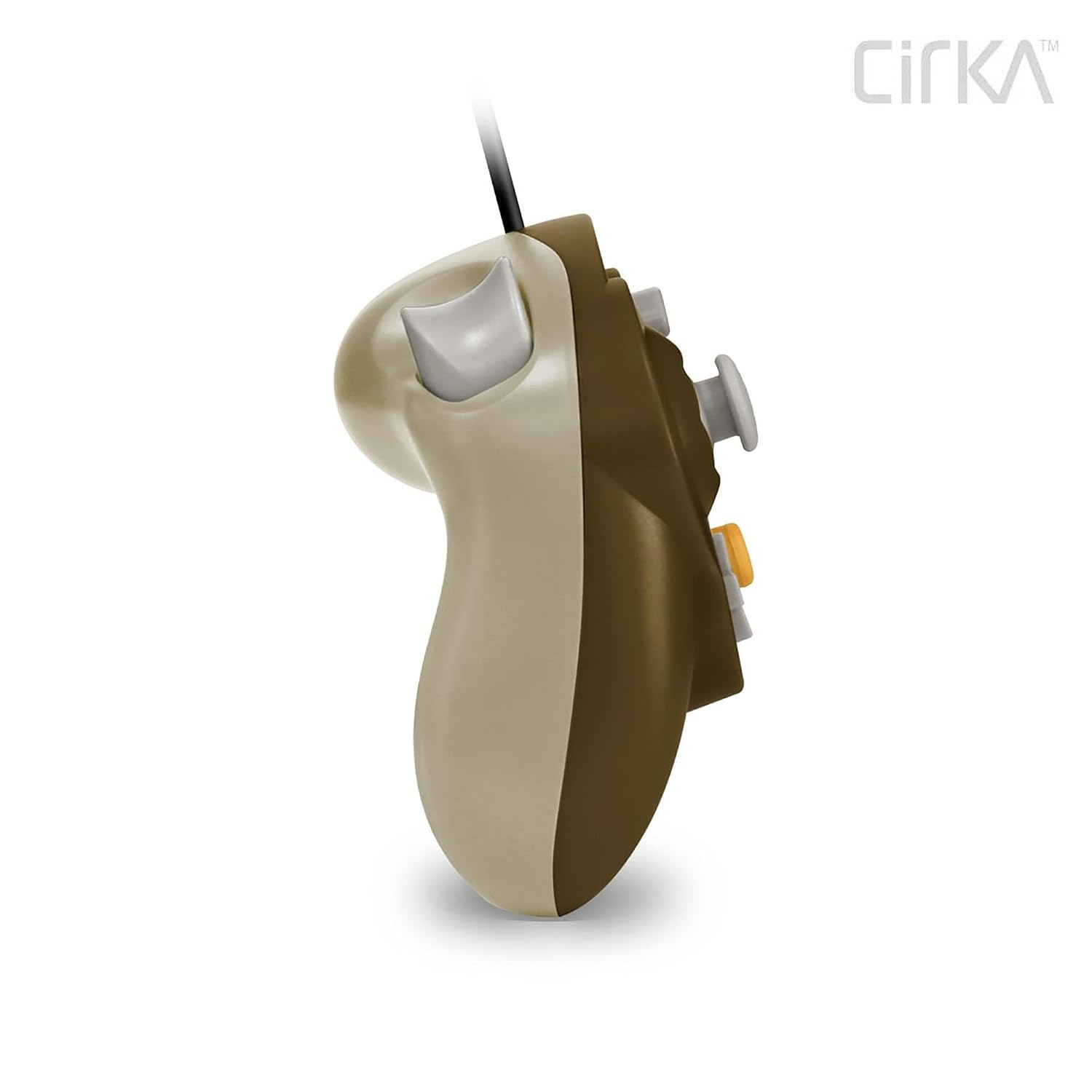 Detalle de Cirka Wired GameCube Controller for GameCube (GC) / Wii — Brown Beige