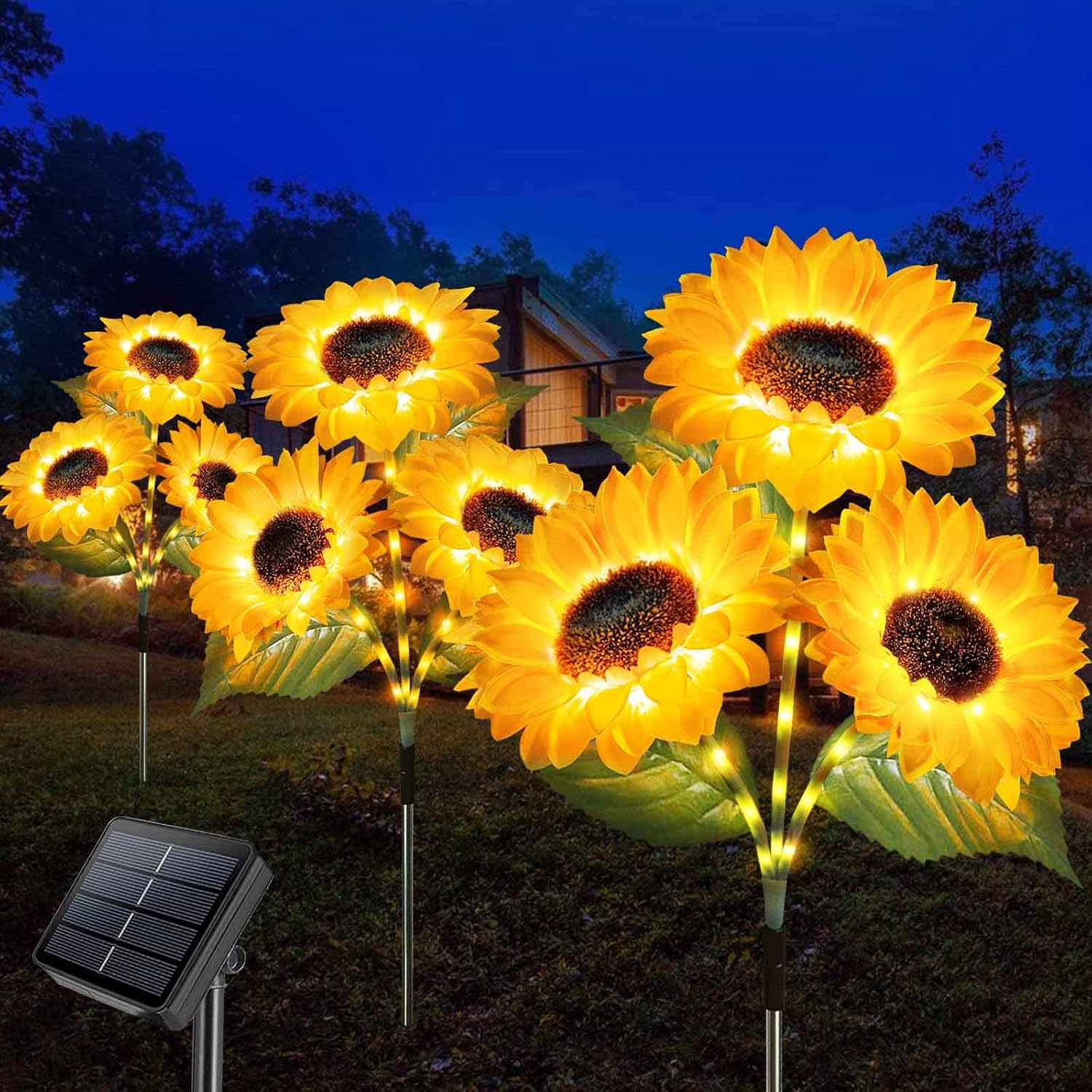 Thumbnail 6 de Solar Sonnenblumen für außen, 3er Set