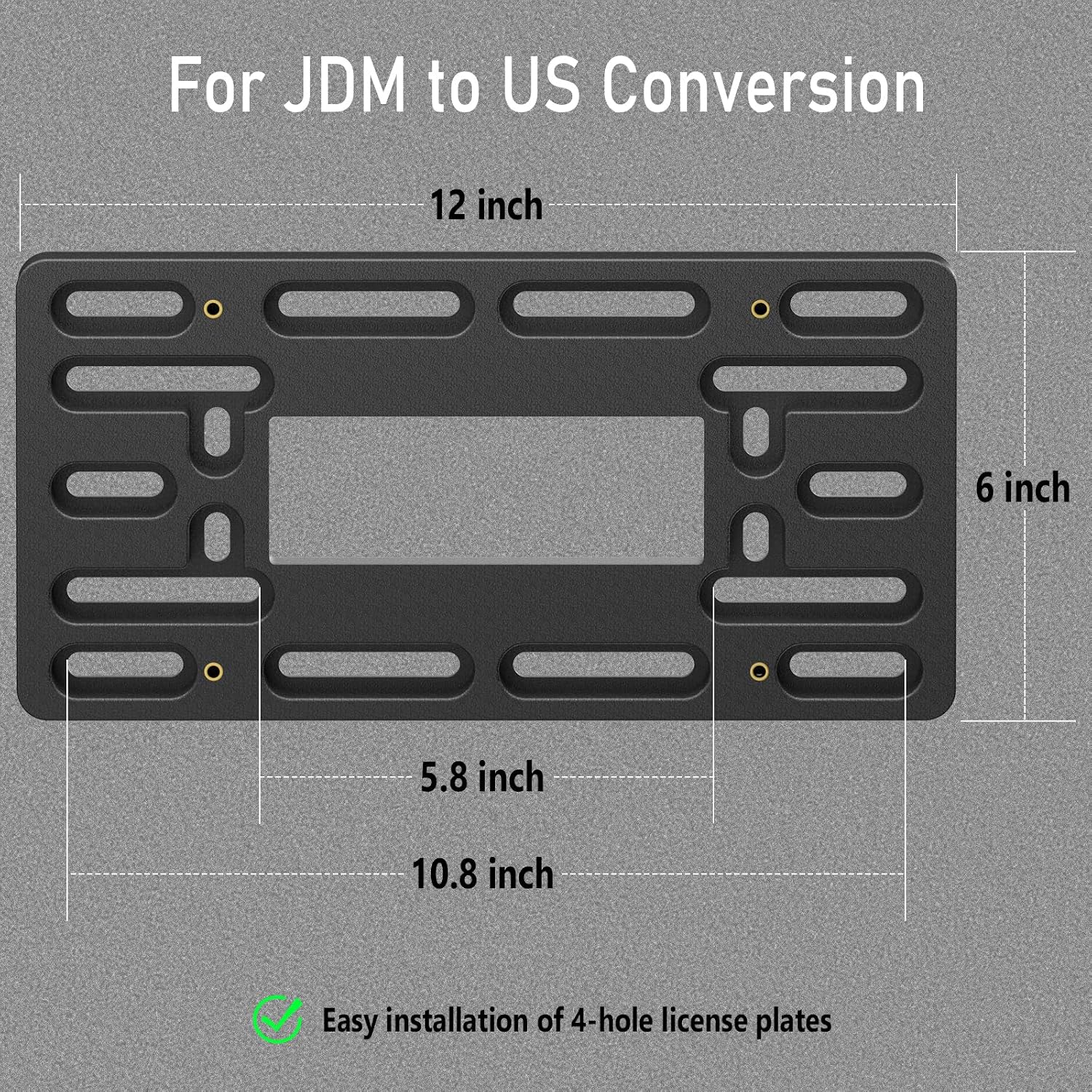 Detalle 2 de BGGTMO License Plate Bracket Holder 6x12