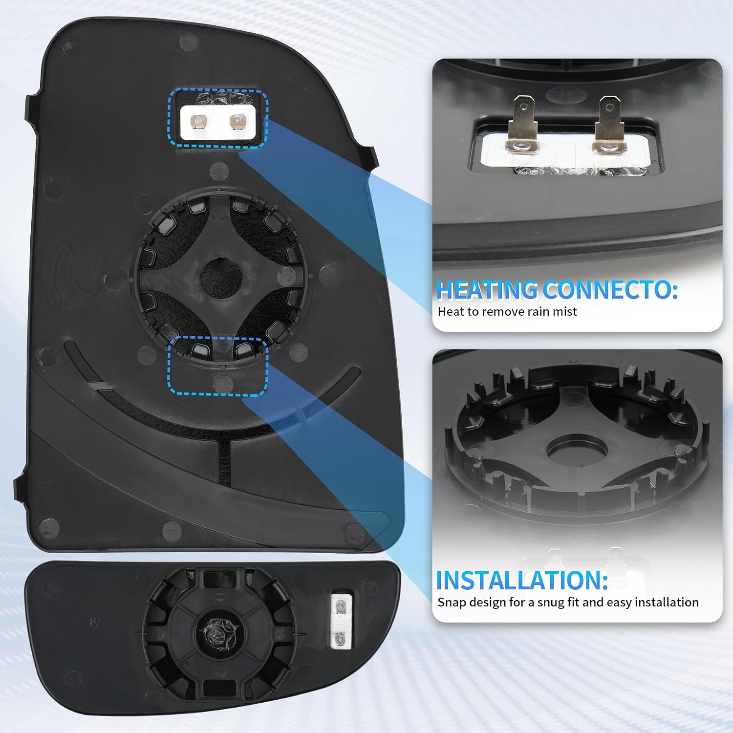 Detalle 2 de Convitex Wing Mirror Glass Heated for Fiat Ducato