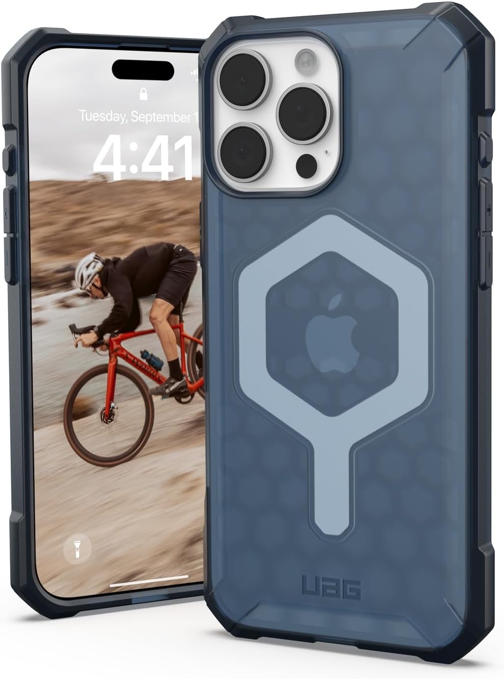 Detalle de URBAN ARMOR GEAR UAG-IPH24LA-EMS-CB iPhone 16 Pro Max用耐衝撃ケース、MagSafe対応・クラウドブルー