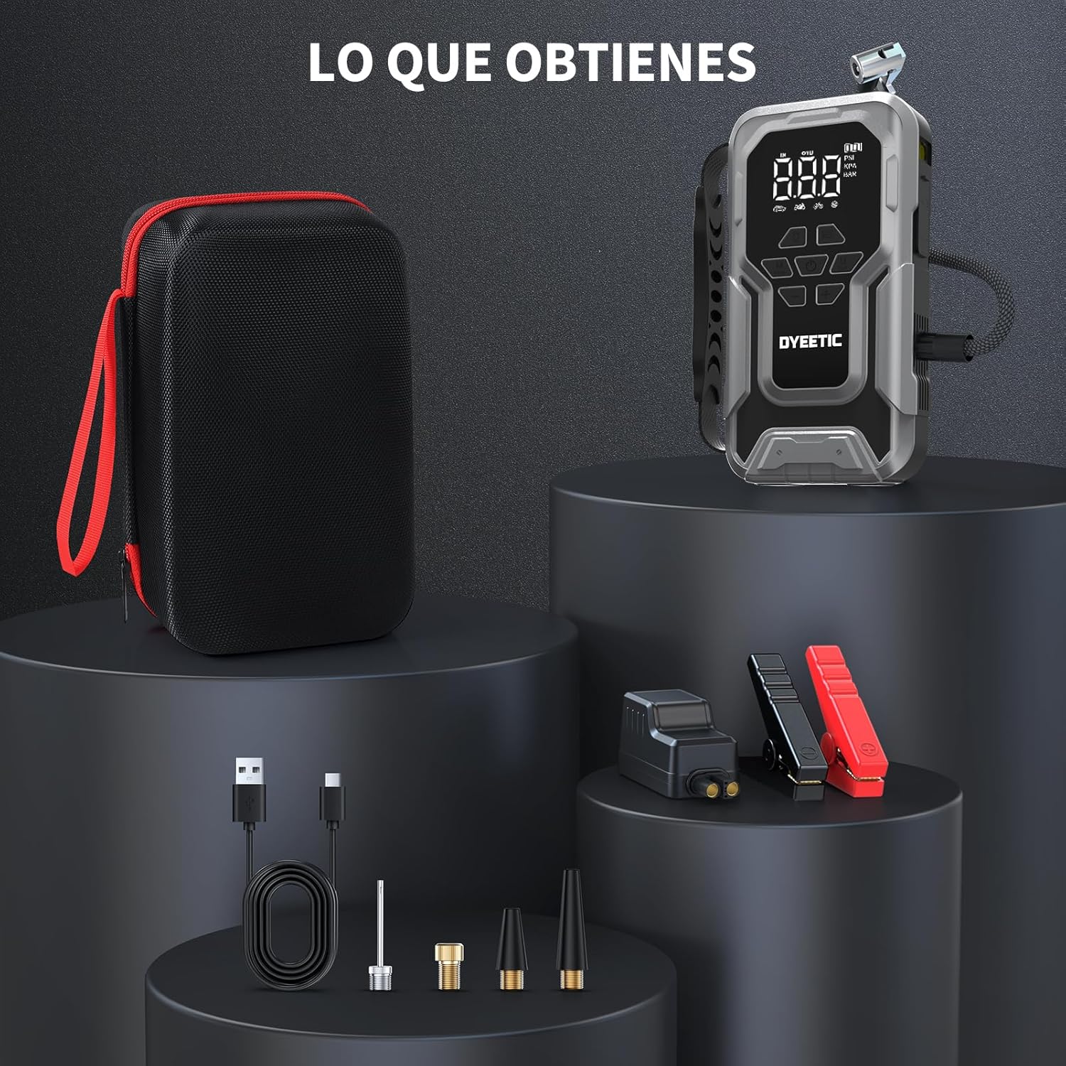 Thumbnail 6 de DYEETIC 6000A arrancador portátil 21800mAh