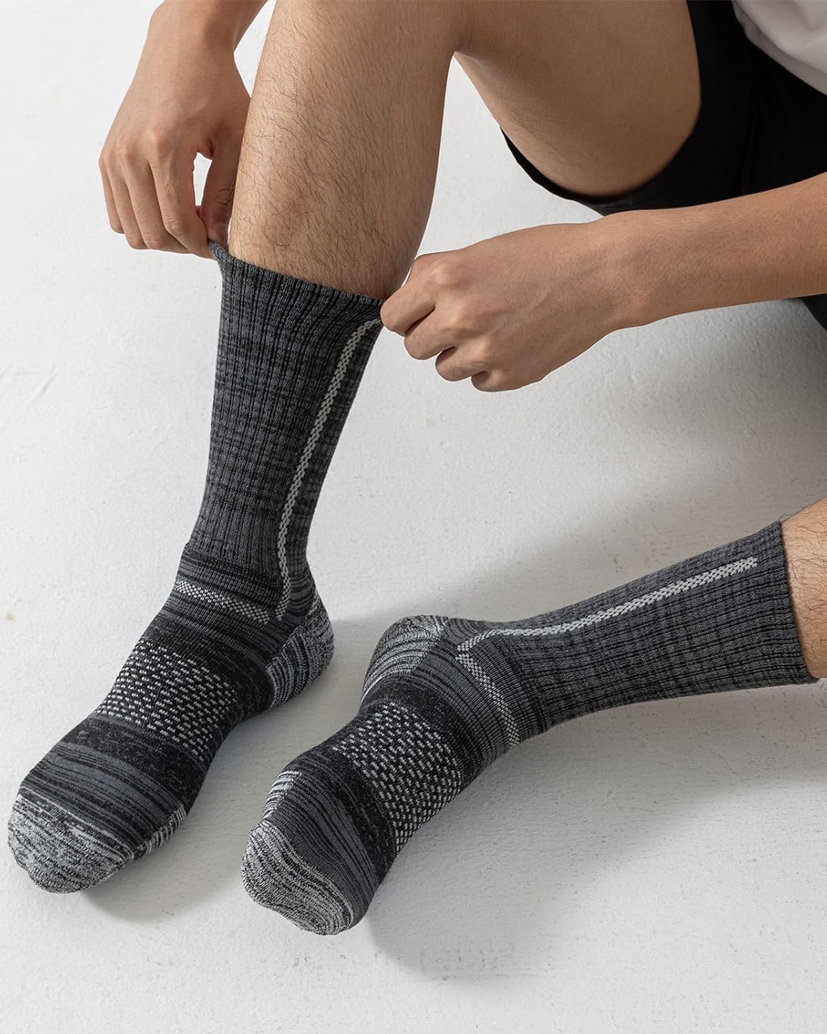 Thumbnail 5 de Niorasen Men's Cotton Crew Socks, 5 Pairs