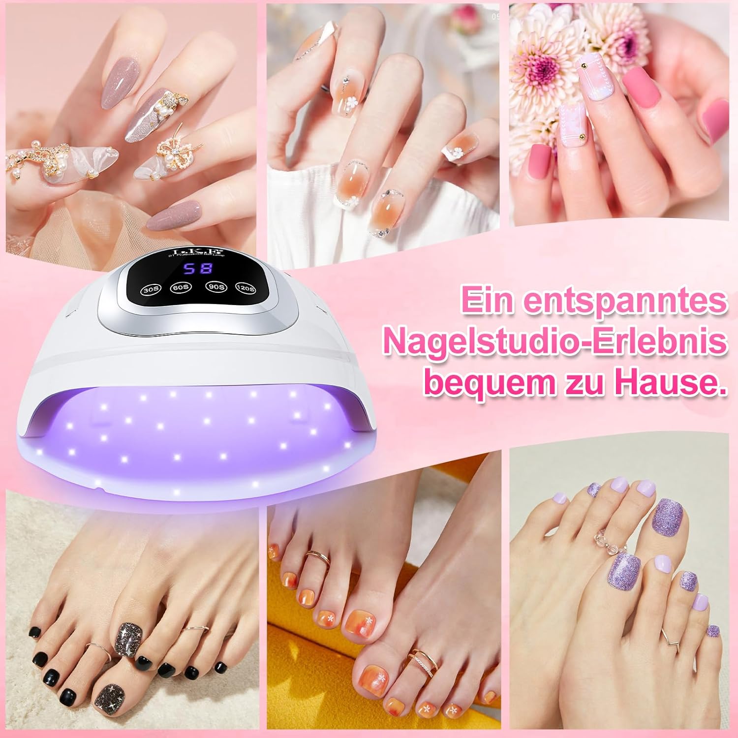 Thumbnail 5 de UV-Lampe für Gelnägel mit 4 Timern