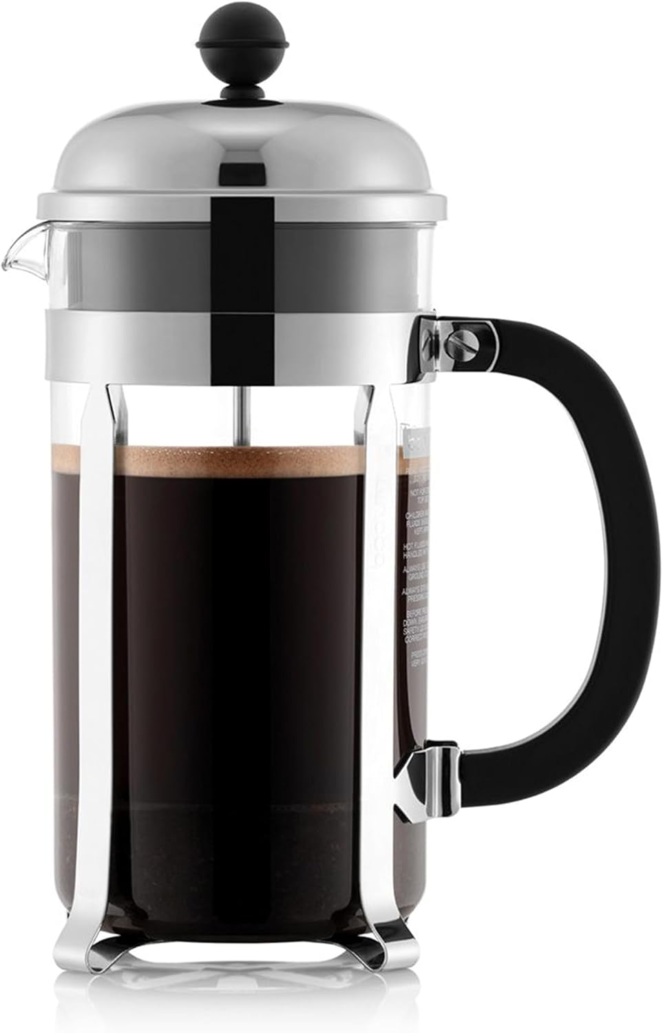 Detalle de BODUM CHAMBORD 1928-16 フレンチプレスコーヒーメーカー 1000ml・耐熱ガラス・ステンレスフィルター