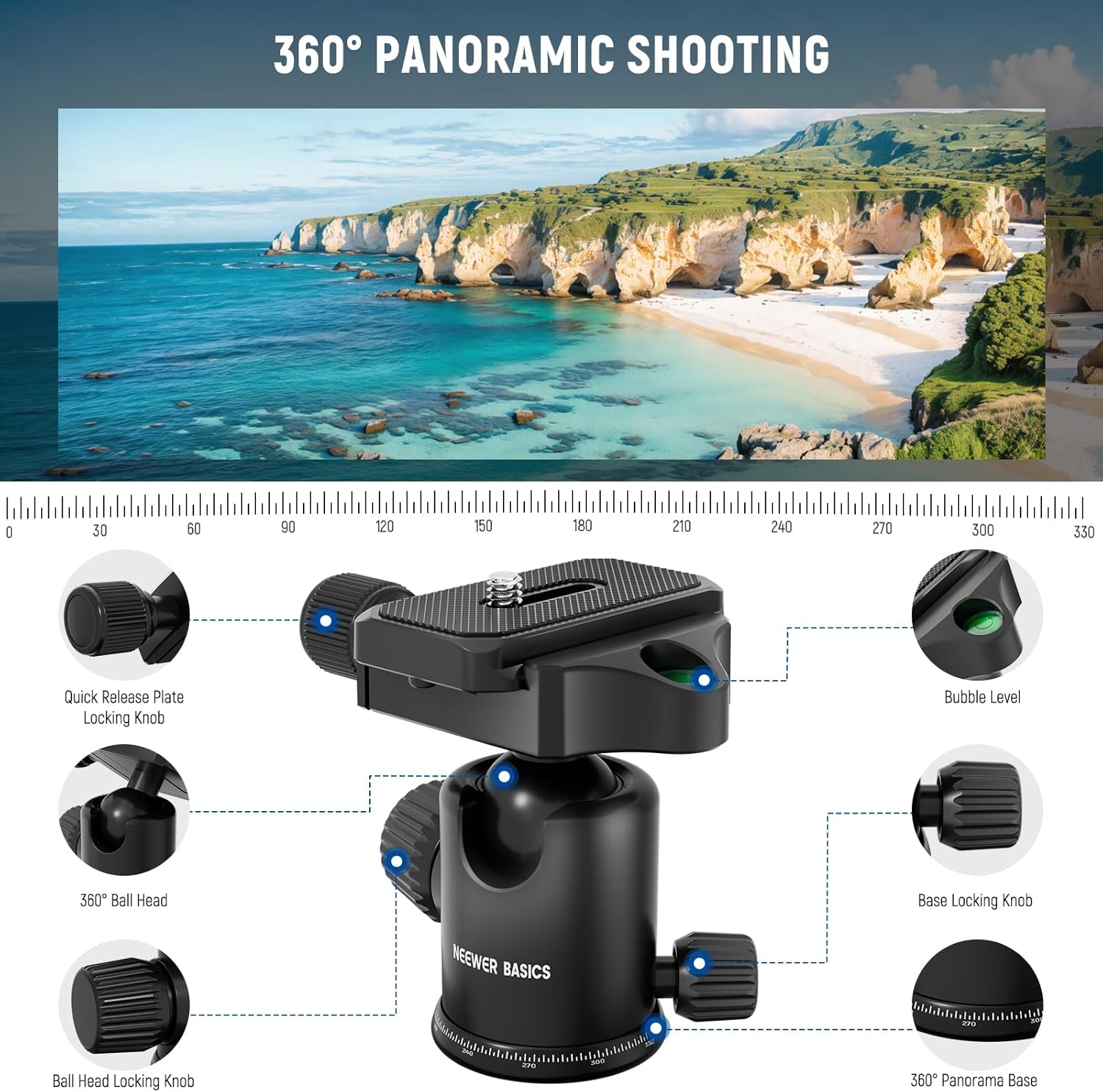 Thumbnail 4 de NEEWER TP15 71" Camera Tripod for DSLR