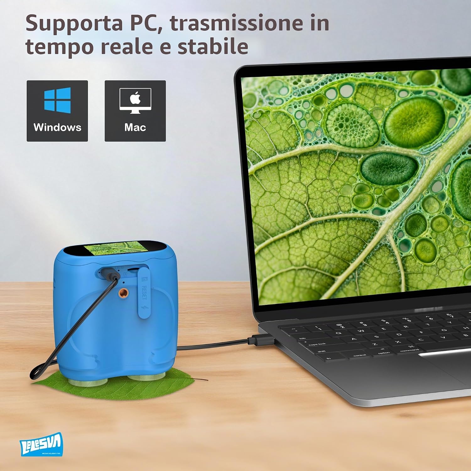 Thumbnail 2 de Microscopio e Telescopio 2 in 1: 1000x nel palmo della mano per giovani esploratori