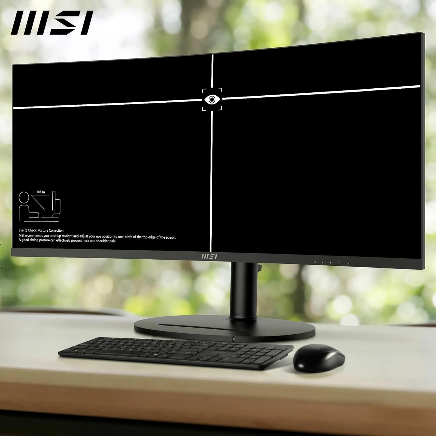 Detalle de MSI Modern MD342CQP 34-Inch UWQHD Curved Monitor review