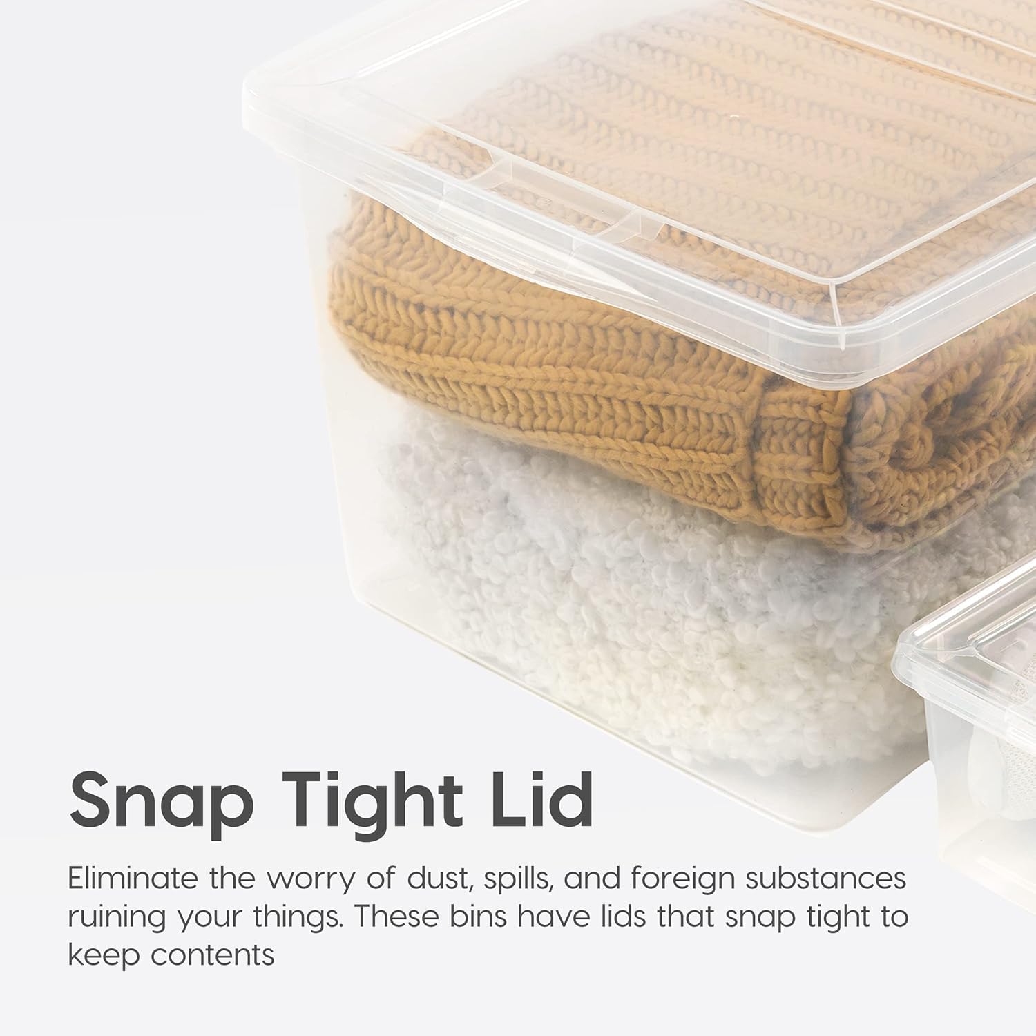 Thumbnail 6 de IRIS USA 6-Pack 6 Quart Storage Bins with Lids