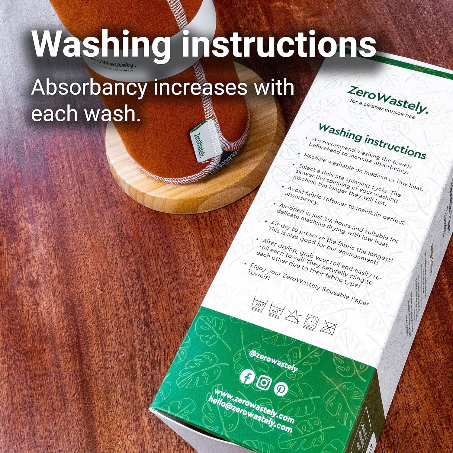 Thumbnail 6 de Reusable Paper Towels - Value Pack of 24 Paperless Paper Towels (100% Cotton)
