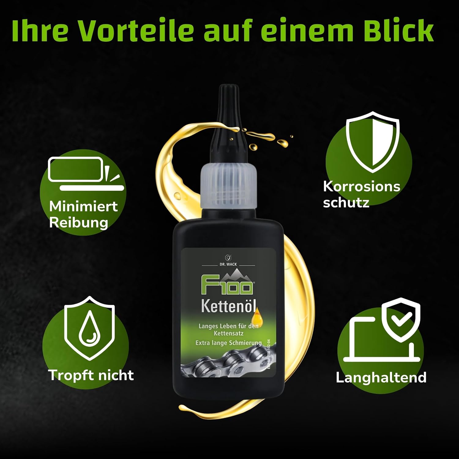 Thumbnail 4 de DR. WACK F100 Kettenöl für Fahrrad – 50 ml