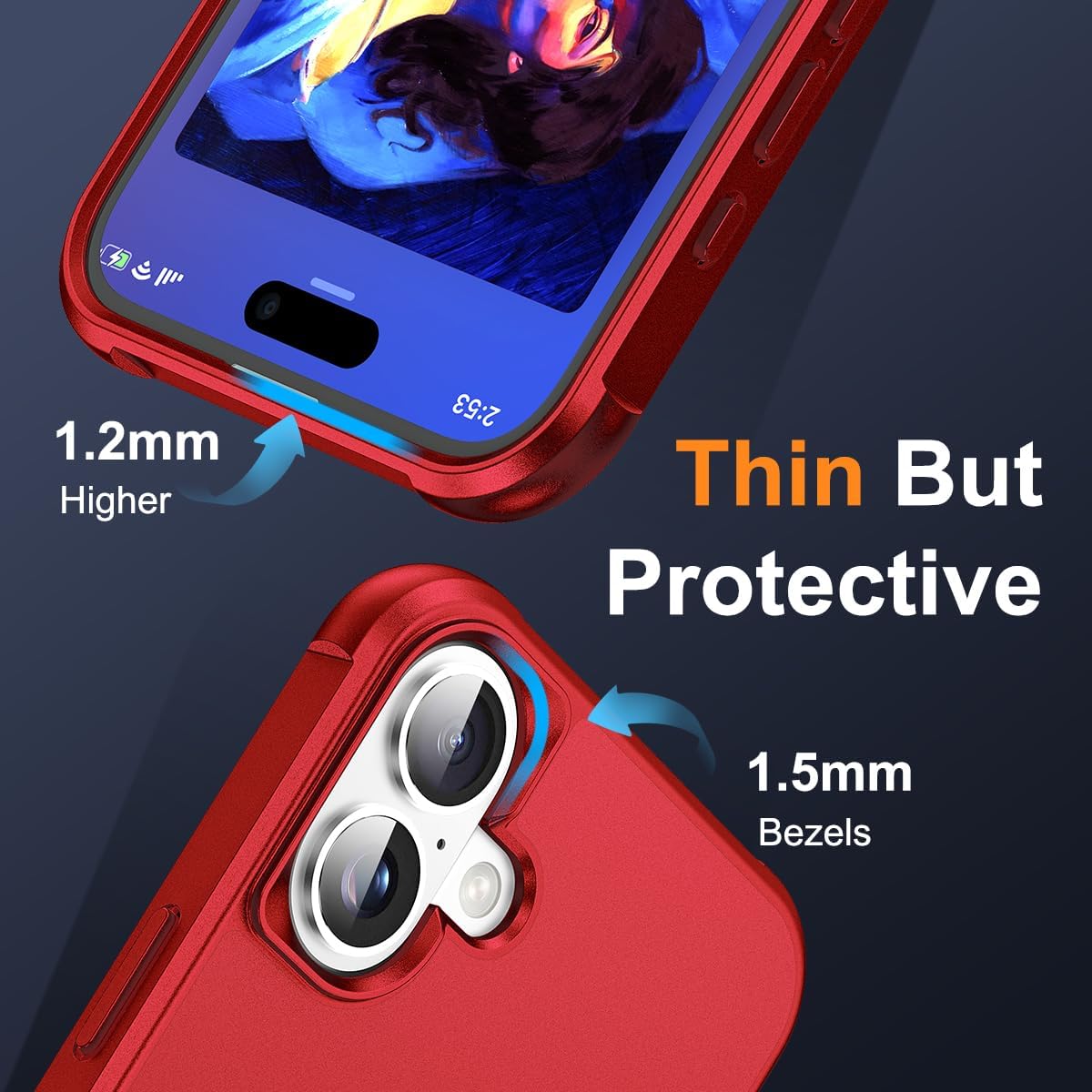 Thumbnail 5 de SKYLMW iPhone 16 Case 6.1" Magnetic Stand