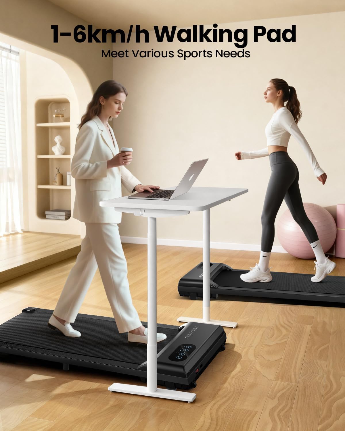 Thumbnail 5 de YIMUYIMU Walking Pad Treadmill 6km/h