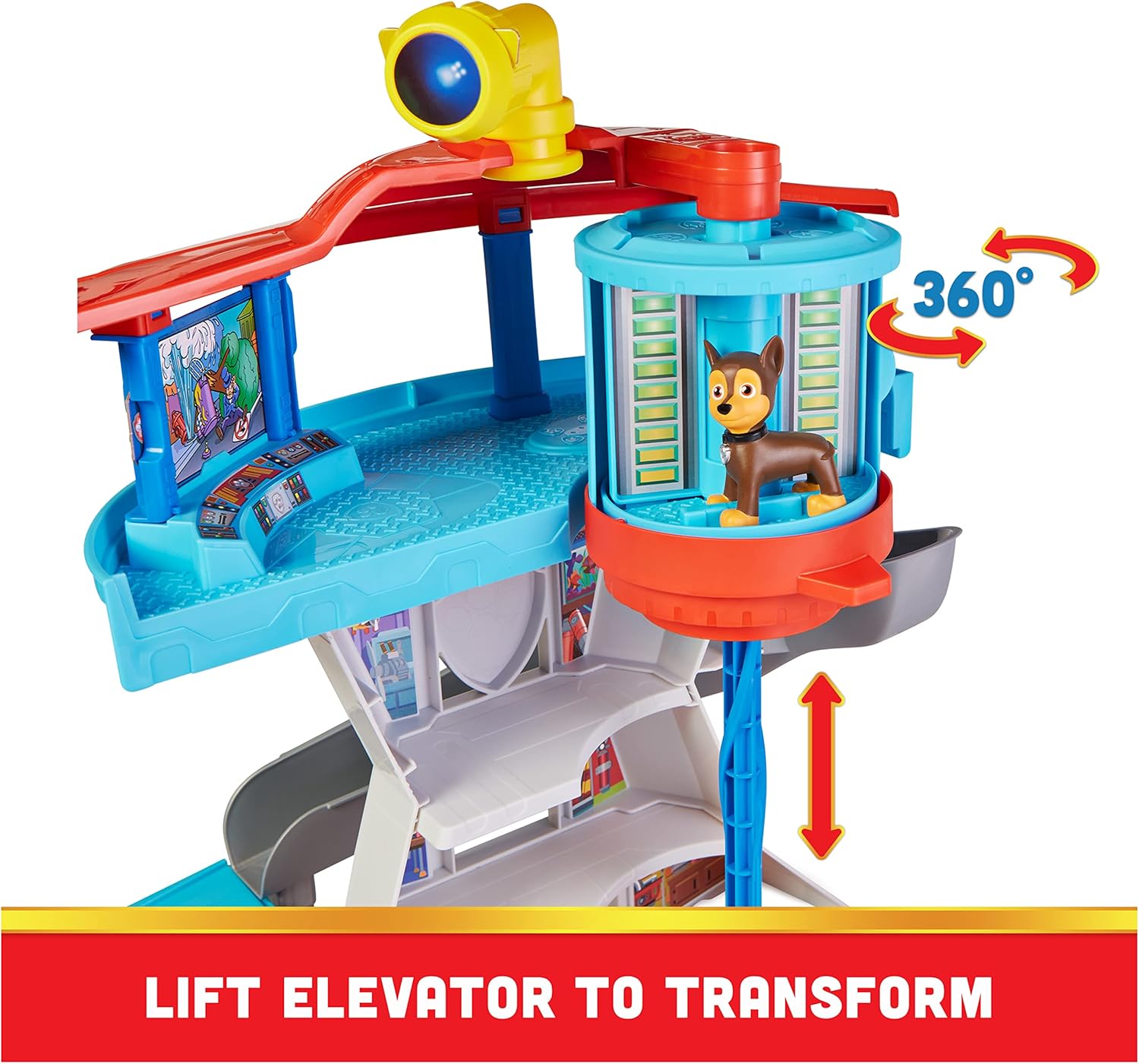 Detalle 2 de Paw Patrol Lookout Tower Playset with Toy Car Launcher and Chase Figures