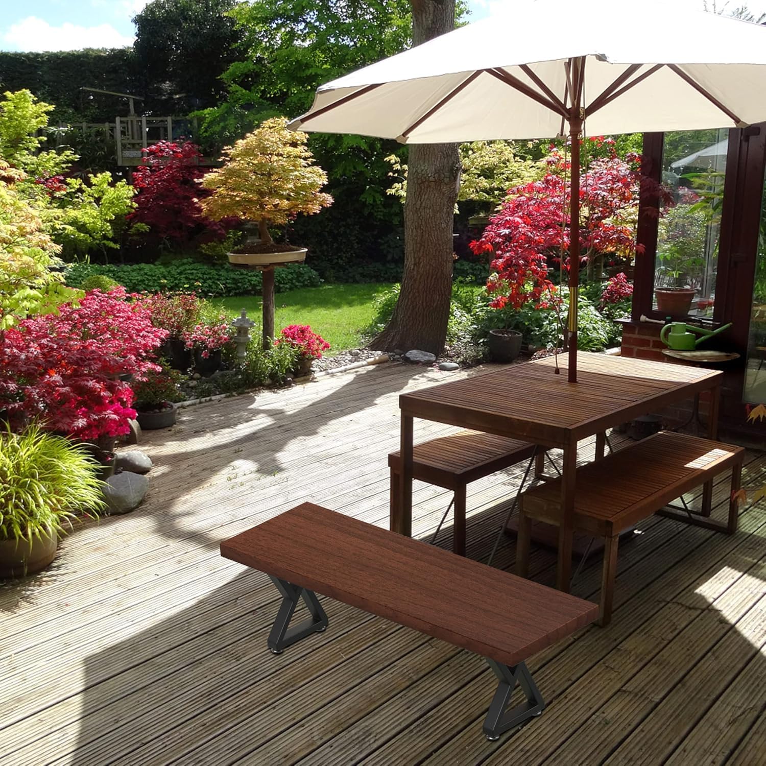 Thumbnail 6 de Likapop 28in Z-Type Metal Table Legs (Pair) with Adjustable Non-Slip Feet