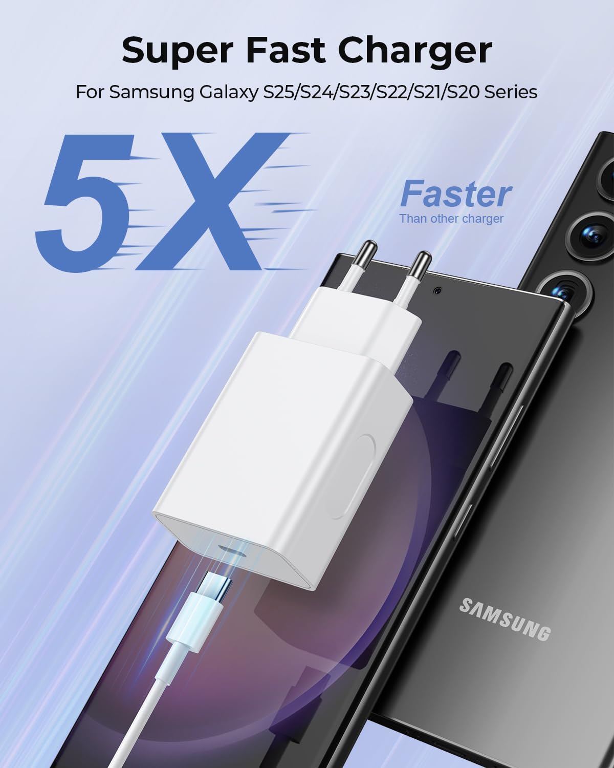 Thumbnail 4 de 45W Schnellladegerät USB‑C Komplett‑Set für Samsung Galaxy
