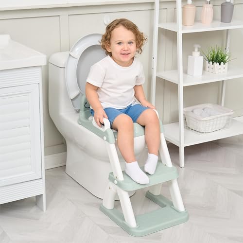 Thumbnail 6 de Réducteur de toilette enfant avec marche et dossier – SUPERBE BEBE, pliable et antidérapant