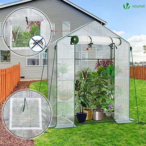 Thumbnail 1 de VOUNOT serre de jardin 143 x 73 x 195 cm