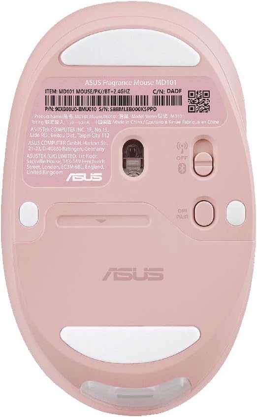Detalle de ASUS Fragrance Mouse MD101 – kabellos, 2400 dpi, Rose Clay