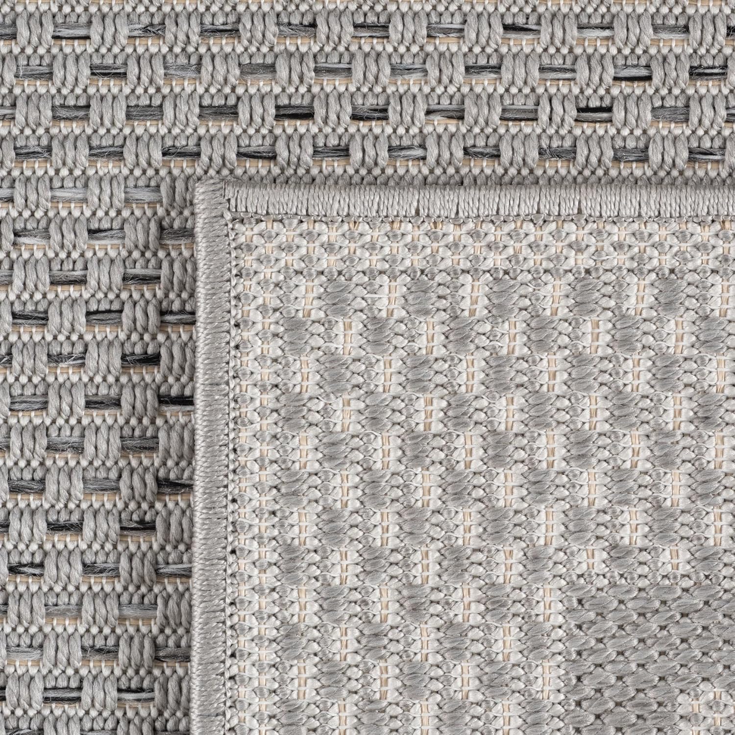Thumbnail 3 de SIMPEX Outdoor Teppich Grau 200x290 cm – Wetterfest, UV-beständig und pflegeleicht