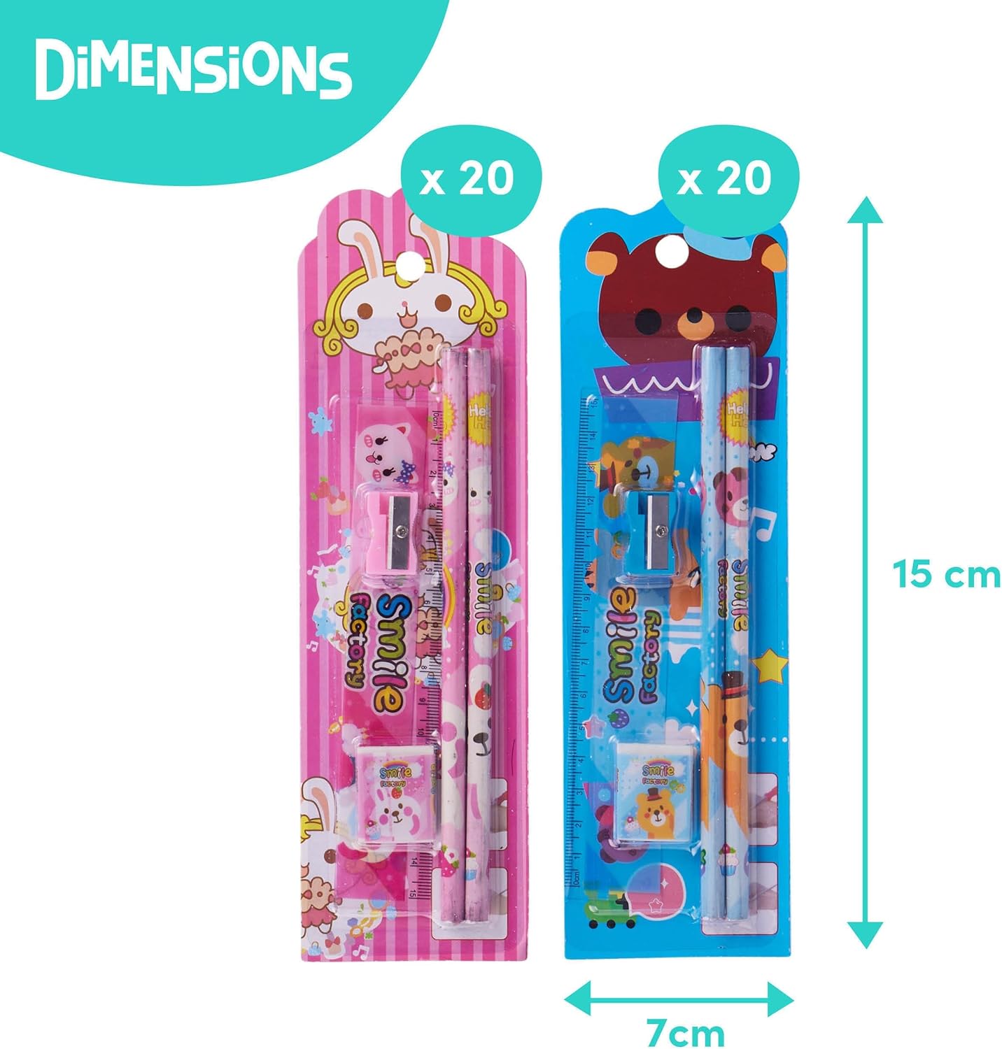 Detalle 2 de THE TWIDDLERS 40 Set cancelleria per bambini ✏